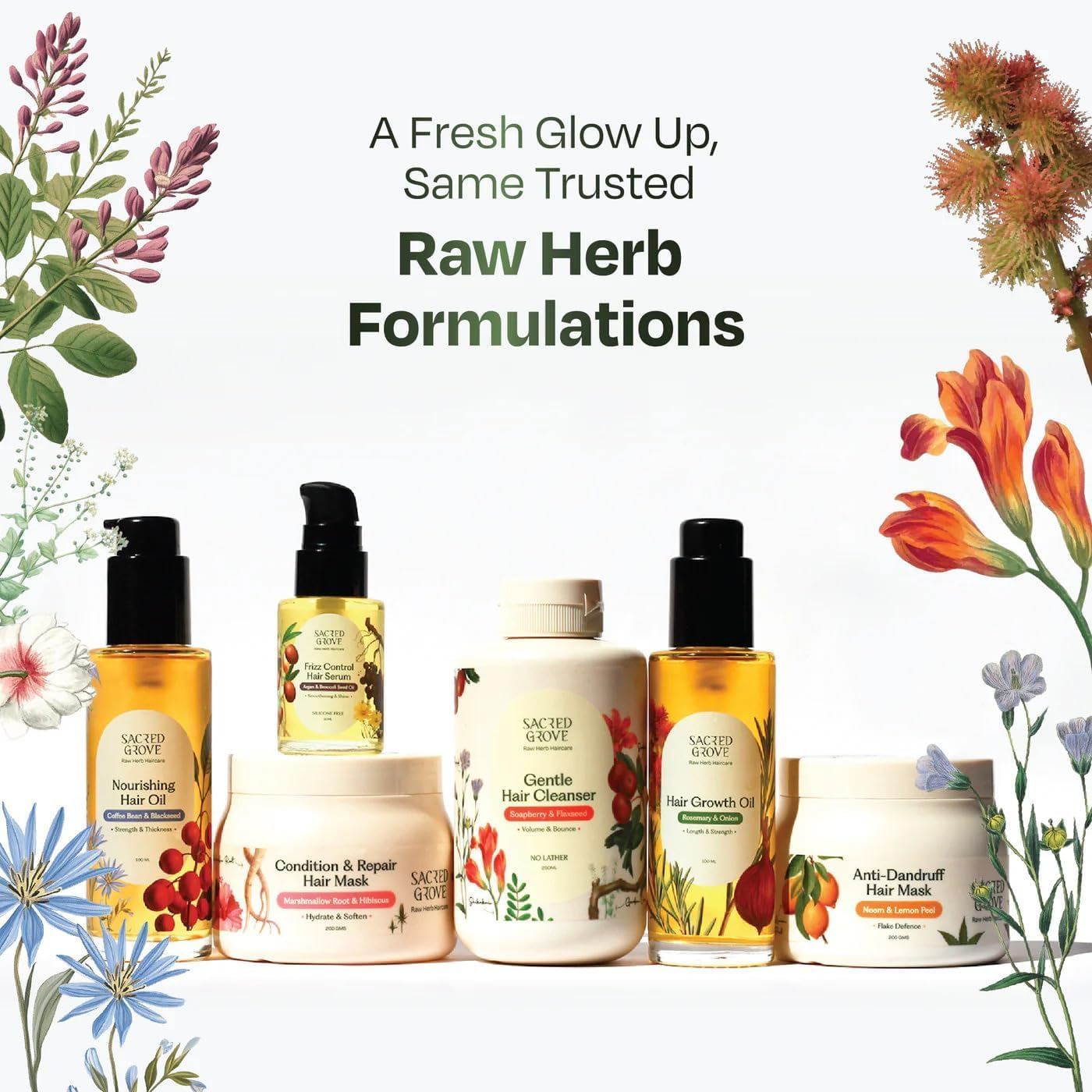 MANTRAMART Herbal Hair Serum & Natural Cleanser Set | Silicone-Free Frizz Control Serum with Herb Oils (30 Ml) & Reetha Argan Herbal Shampoo &ndash; Paraben & Sulphate Free (250 Ml) image number 2