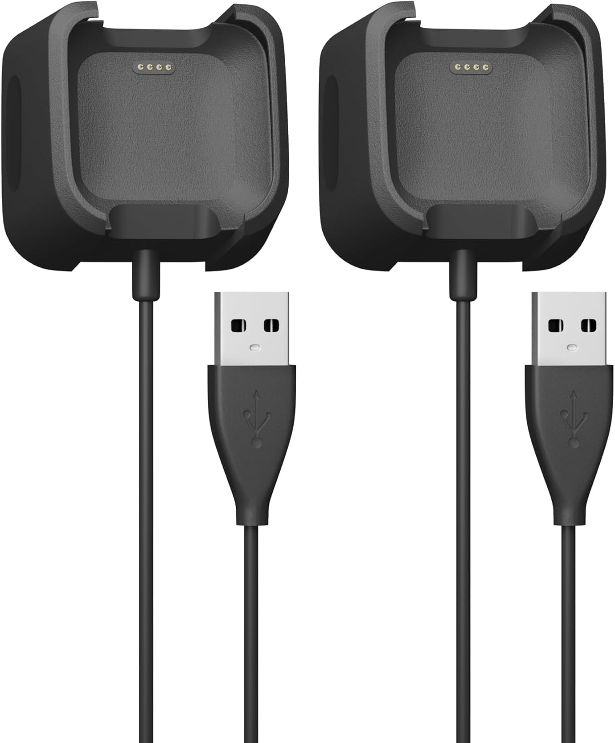Sinoacc 2Pack Charger for Fitbit Versa 1, Versa Lite, Versa SE Smart Watch (3.3Ft/1M) - Fitbit Proprietary Connector - Compatible with Fitbit Versa 1, Lite, SE image number 2