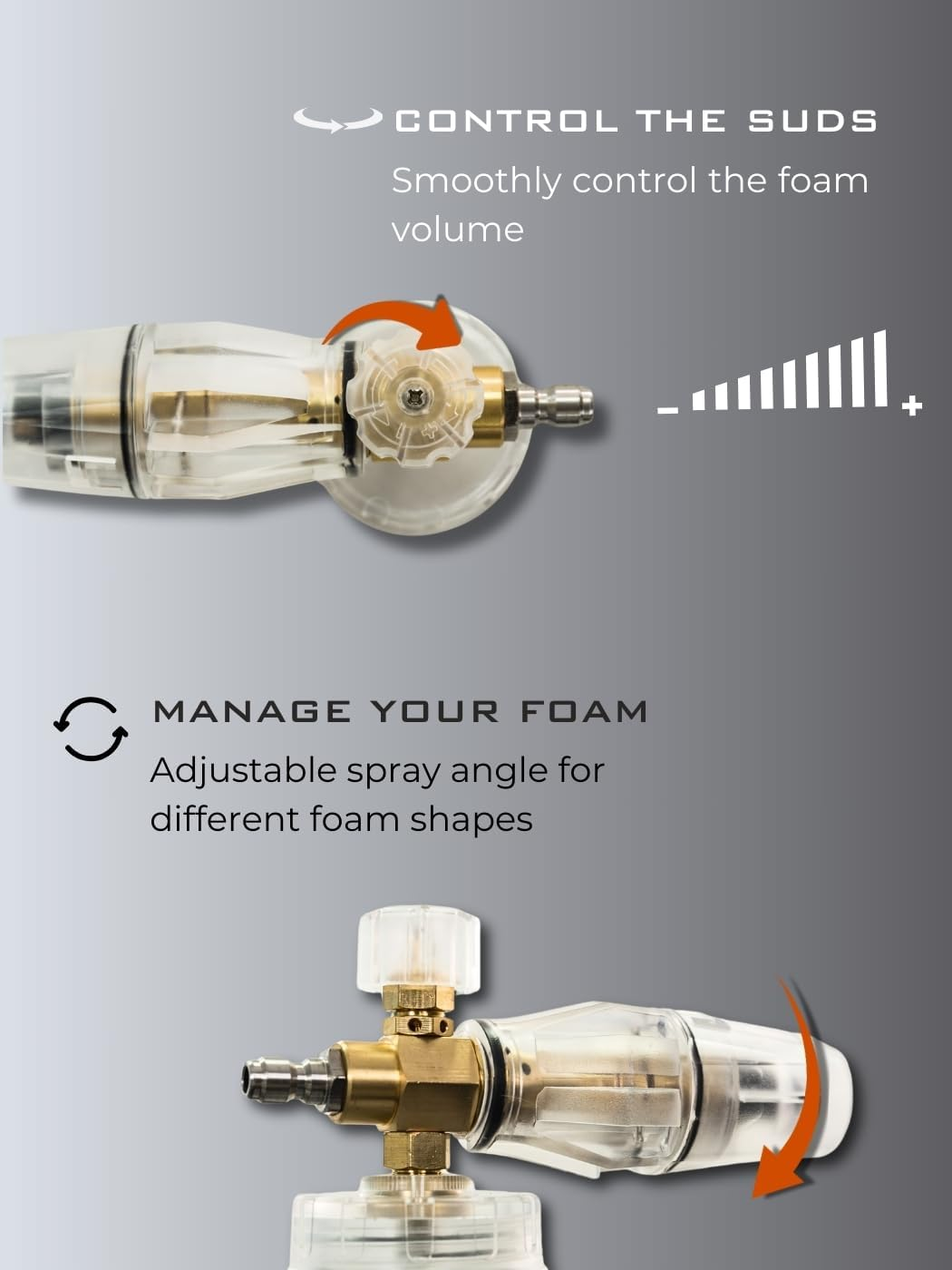 LYNXPA Bubble Blizzard Premium Foam Cannon for Pressure Washer, Wide Mouth, Adjustable Thick Foam Snow Foam Cannon Lance with 1/4 Inch Quick Connector for Car, Boat, and Home Wash, 4000 PSI, 34 Oz