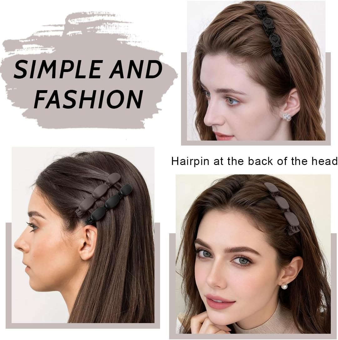 6 X Double Layer Hair Clips, Braided Hair Clips, Hair Clips, Women'S Elegant Hair Styling Clips, Hair Clip, Hair Clips image number 5
