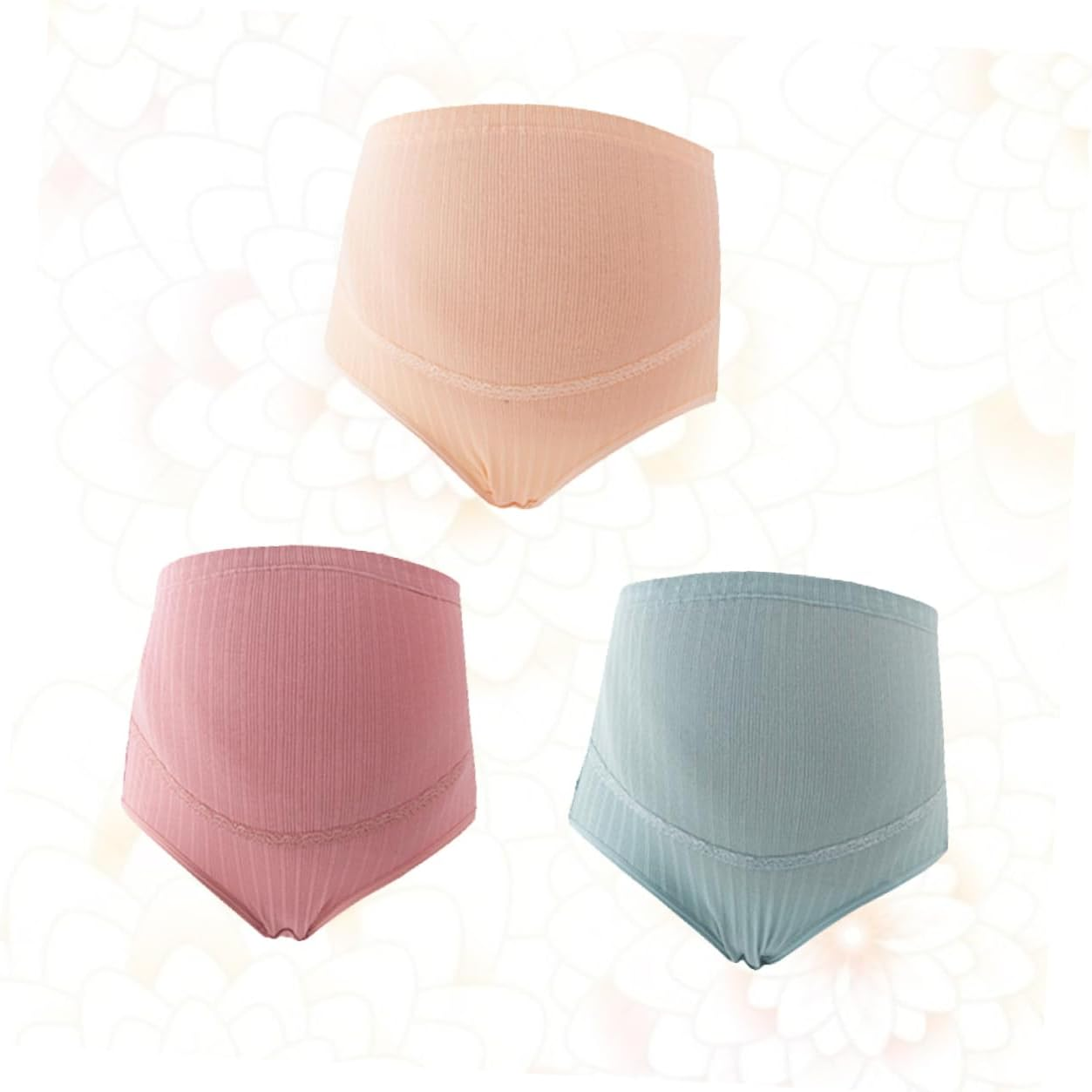 High Waist Cotton Maternity Panties Splice Stomach Lift Adjustable Underwear for Pregnant Women Comfortable Breathable Pregnancy Support