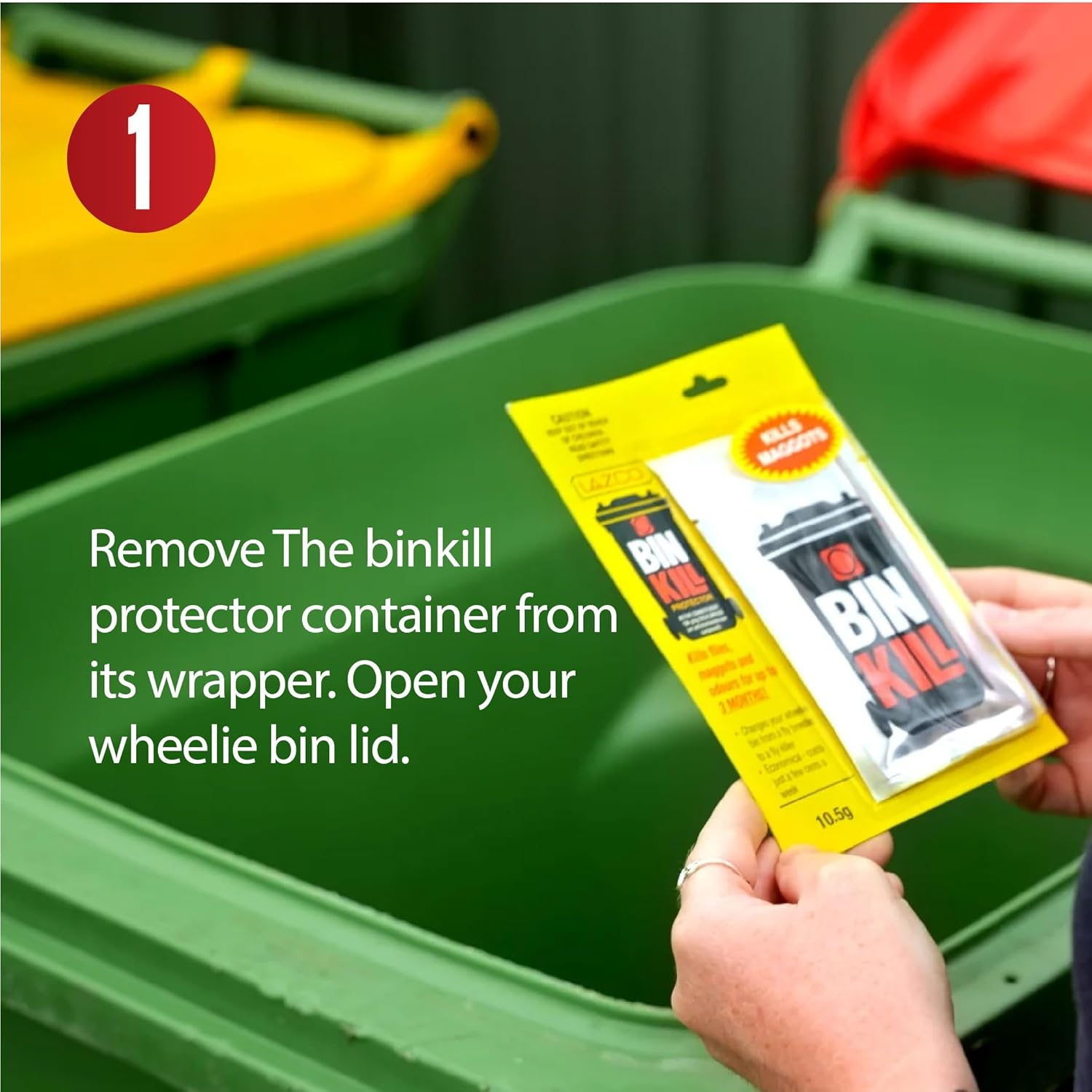 Binkill Wheelie Bin Protector 10.5G &ndash; Kills Flies & Maggots Instantly, Ideal for Domestic Bins, Aussie Owned, Easy-To-Use Pest Control Solution image number 5