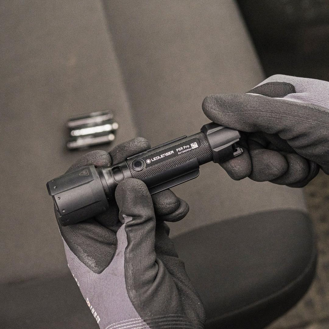 Ledlenser P5R Pro LED Rechargeable Torch, Pocket Size, Super Bright 750Lm, USB-C High CRI Work Light, 280M Adjustable Focus, Long Lasting 18 Hour Battery, IP68 Waterproof for Workshop Garage Mechanic