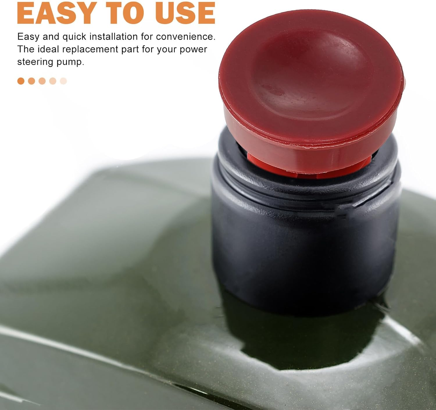 CVUTOVO 2Pcs Power Steering Reservoir Caps Compatible with Honda Civic Odyssey Crv Replacement Pump Plugs Wear-Resistant Auto Reservoir Covers image number 6