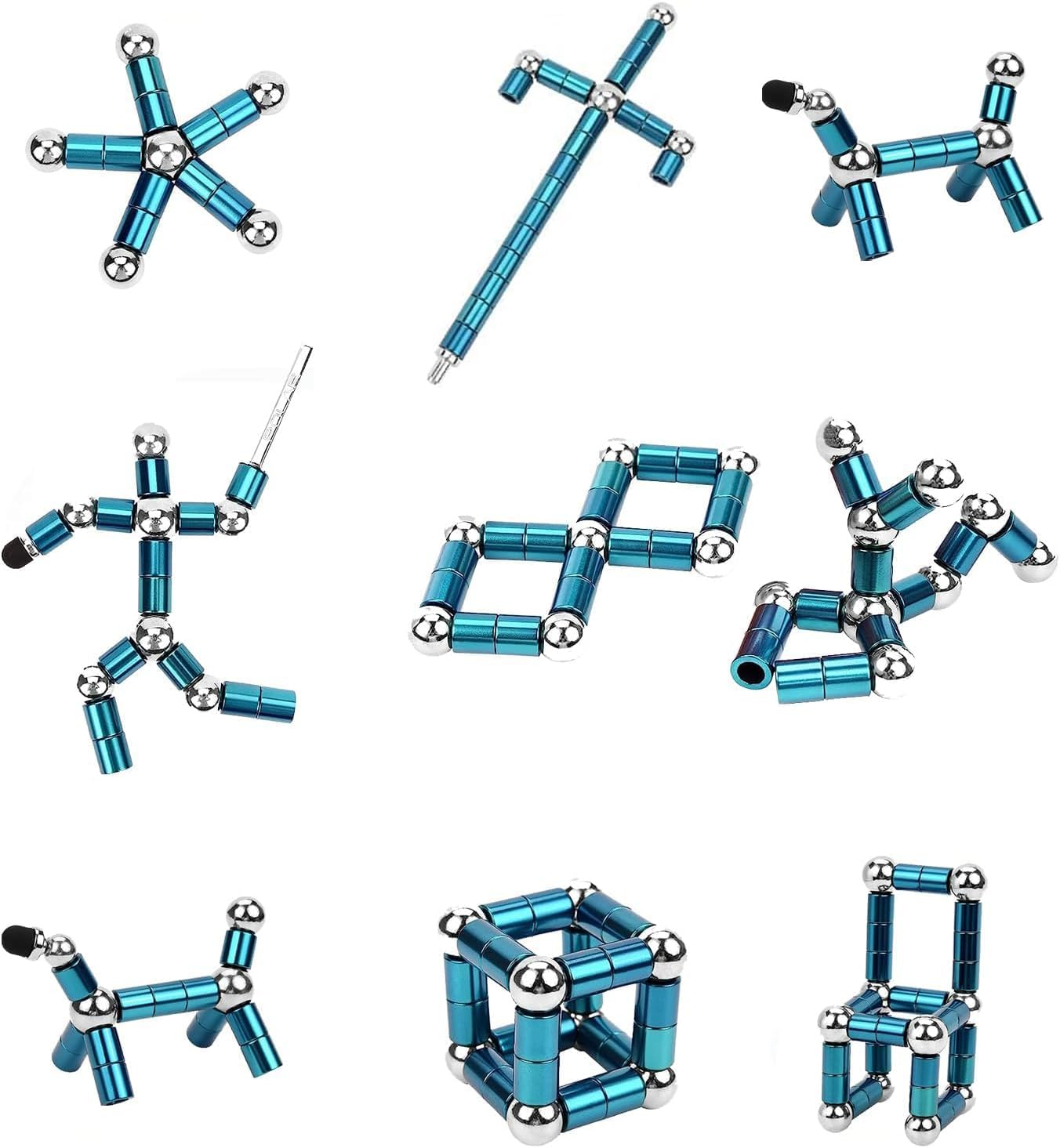 Cool Fidget Gel Pens, Fun Writing Ballpoint Pen, Birthday for Him Mens Unique Gadgets, Novelty Easter Basket Stuffers for Men Teenage Boys (Blue) image number 1