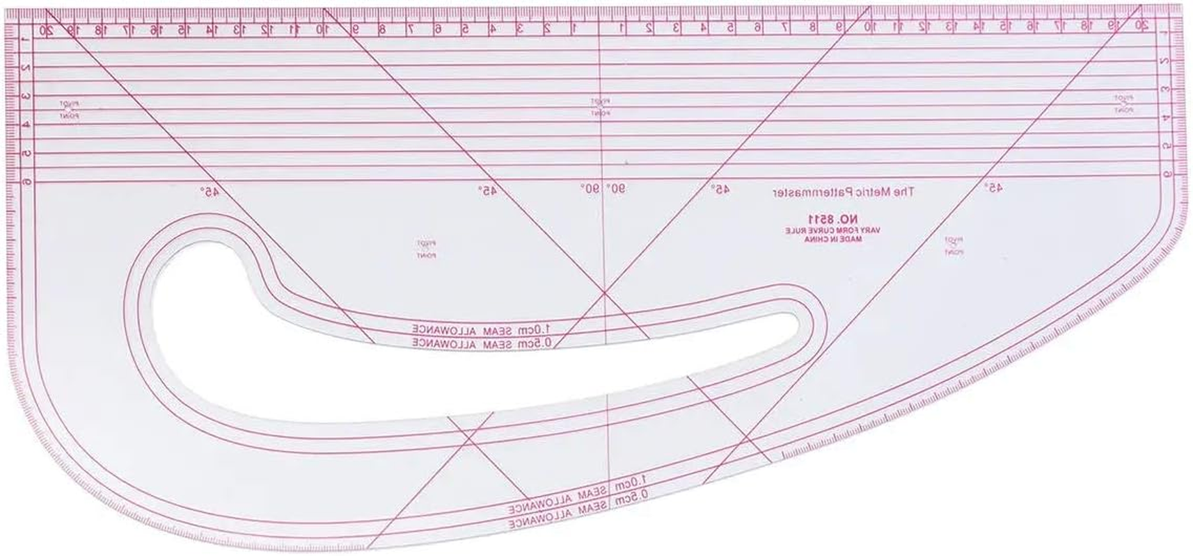 Hvlystory Pattern Maker Fashion Designing Ruler Multi Purpose Garment Making Marking Curve Ruler