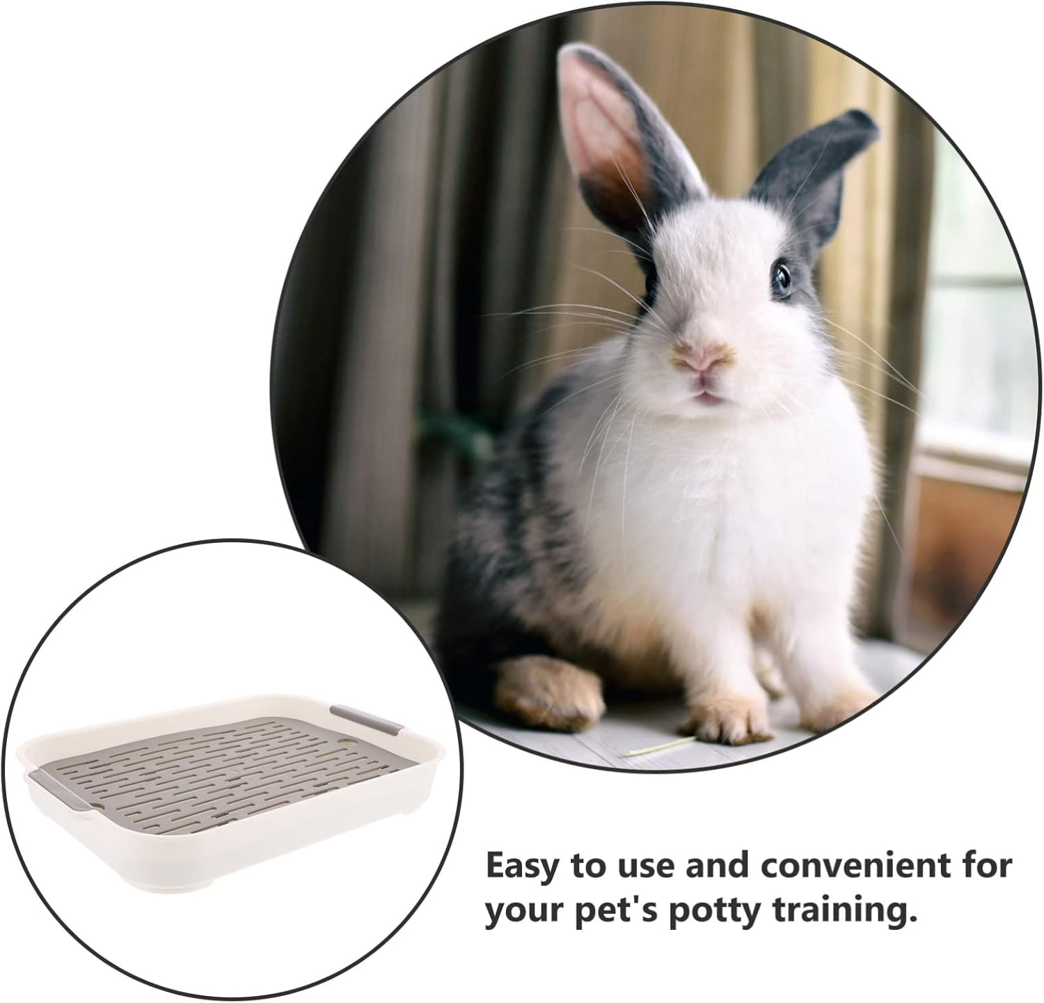 Iplusmile Cat Litter Rabbit Cage Corner Toilet Corner Toilet Small Corner Pet Box