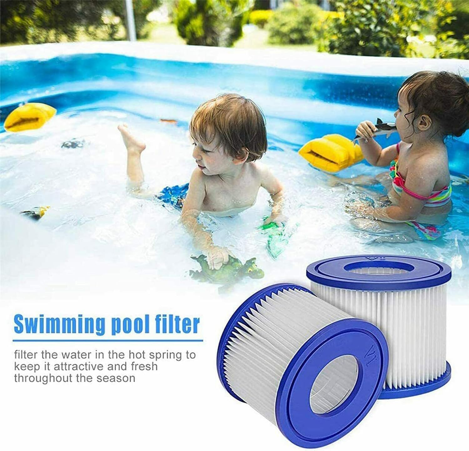 6Pcs Spa Pool Filter Cartridge Size VI Bestway Replacement Cartridge