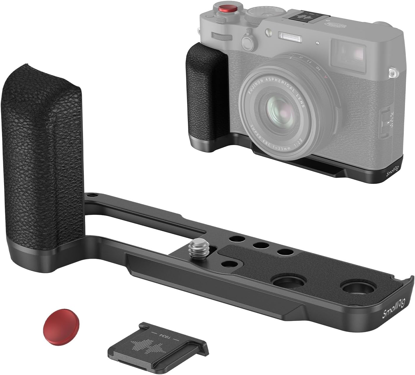 SMALLRIG X100VI Handgrip L-Shape Grip for FUJIFILM X100VI and X100V Cameras, Built-In Quick Release Plate for Arca, Lightweight Silicone Side Handle, with Shutter Button and Hot Shoe Cover - 4556 image number 2