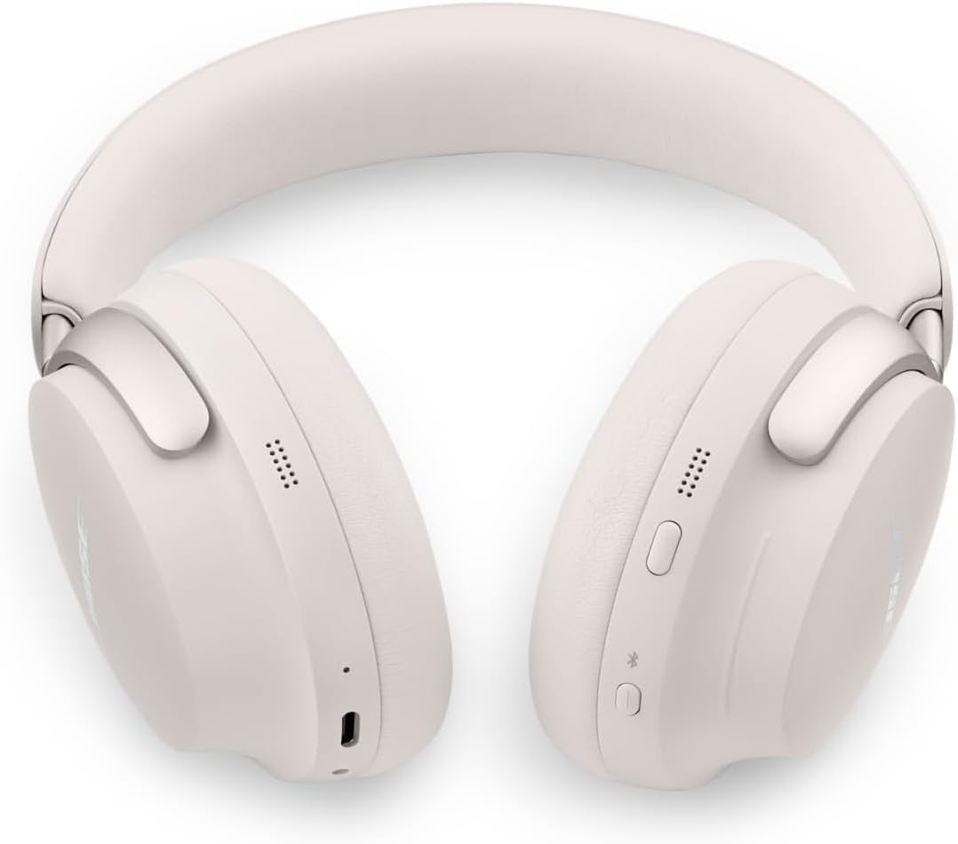 Bose Quietcomfort Ultra Bluetooth Wireless Noise Cancelling Headphones for Music with Spatial Audio, Over-The-Ear Headphones with Mic, up to 24 Hours of Battery Life, White Smoke - Deep Plum image number 3