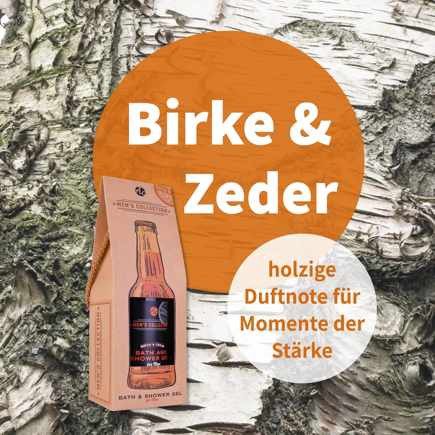 Accentra Shower Gel for Men in Beer Bottle Design &ndash; Men'S Collection "Beer for Him" in Funny Beer Bottle Look with Gift Box, 360 Ml Spicy Shower Gel for Men image number 3