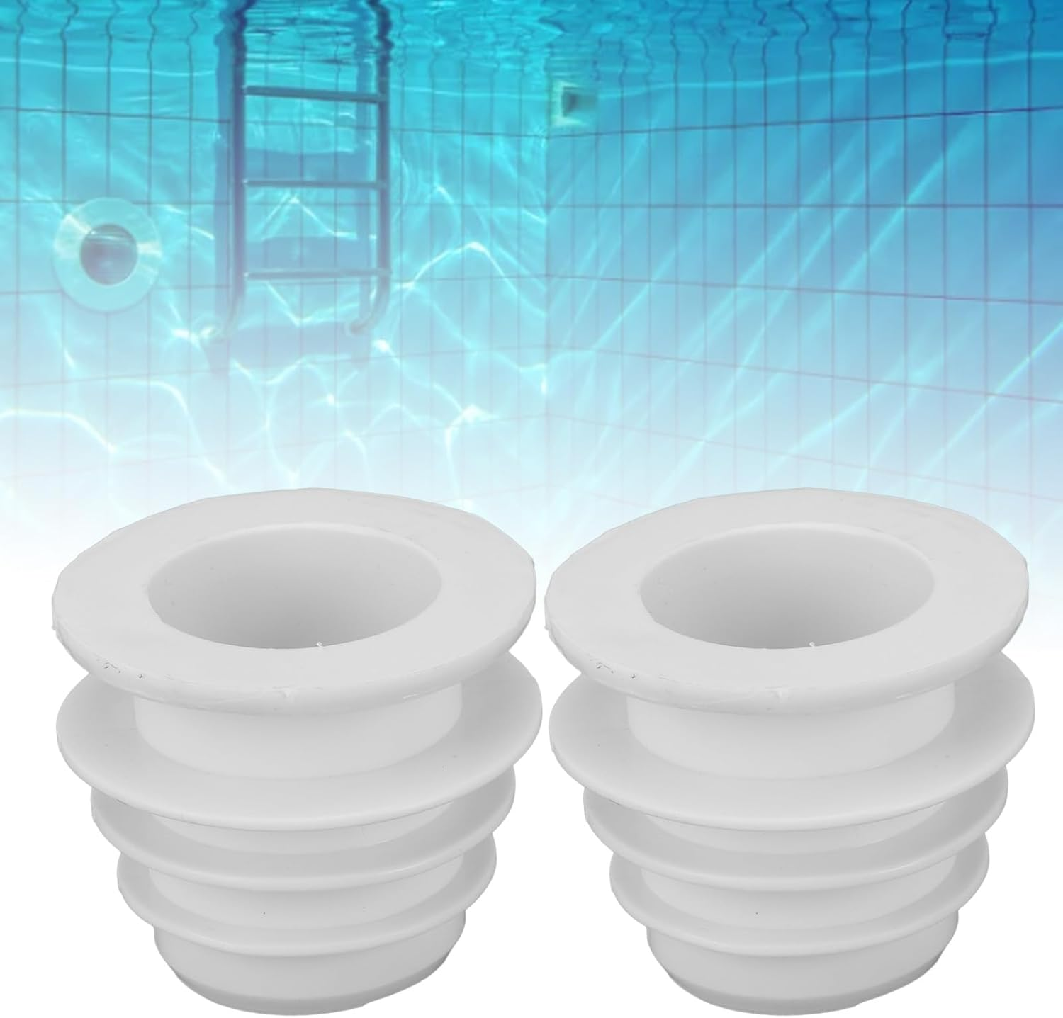 CHICIRIS Pool Cleaner Skimmer Cone Adapter, Replacement Pool Cleaner Hose Cone Adapter Simple Valve Cuff for 2Pcs W70263 W63900 K121110 for Swimming Pools image number 6