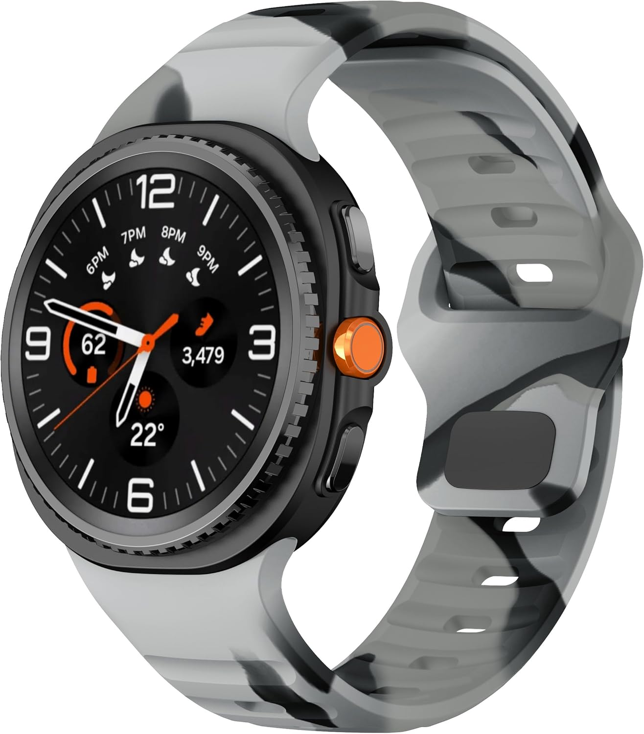 XMUXI Compatible with Samsung Galaxy Watch 8 Strap 44Mm 40Mm, Silicone Sport Breathable Bands for Galaxy Watch 8 Classic Straps 46Mm (No Watch) image number 2