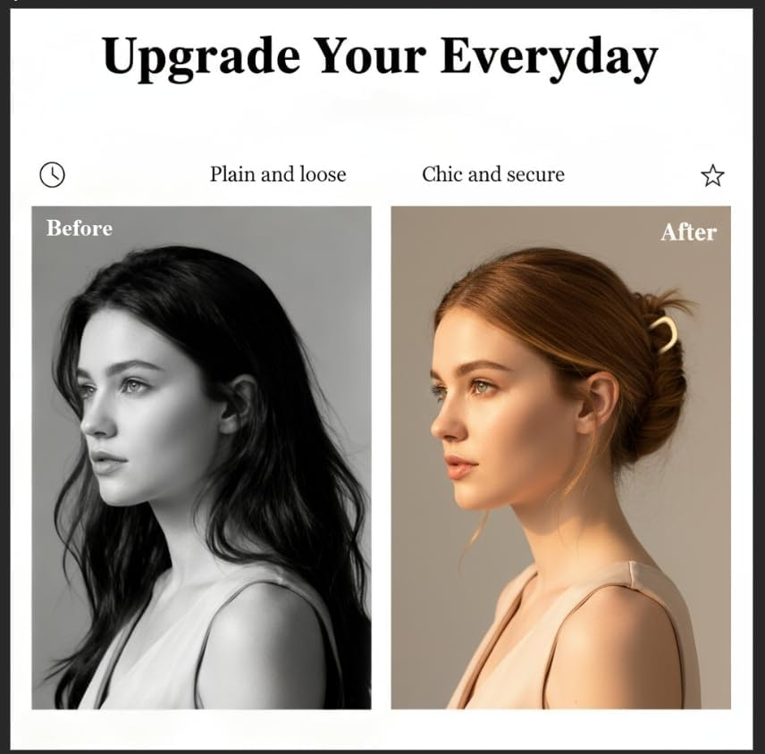 4 Pcs U Shaped Hair Fork Set for Women, Metal French Hair Pins in Gold & Silver with 2 Tortoise Shell Hair Sticks, Strong Hold Bun Pin for Updos Thick Hair Styling Bridal & Everyday Use image number 3