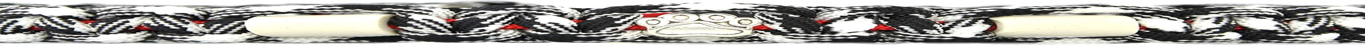 EM Ceramic Collar for Dogs & Cats - Made to Measure EM Band Original US Paracord (41-50 Cm, Black/White) image number 5