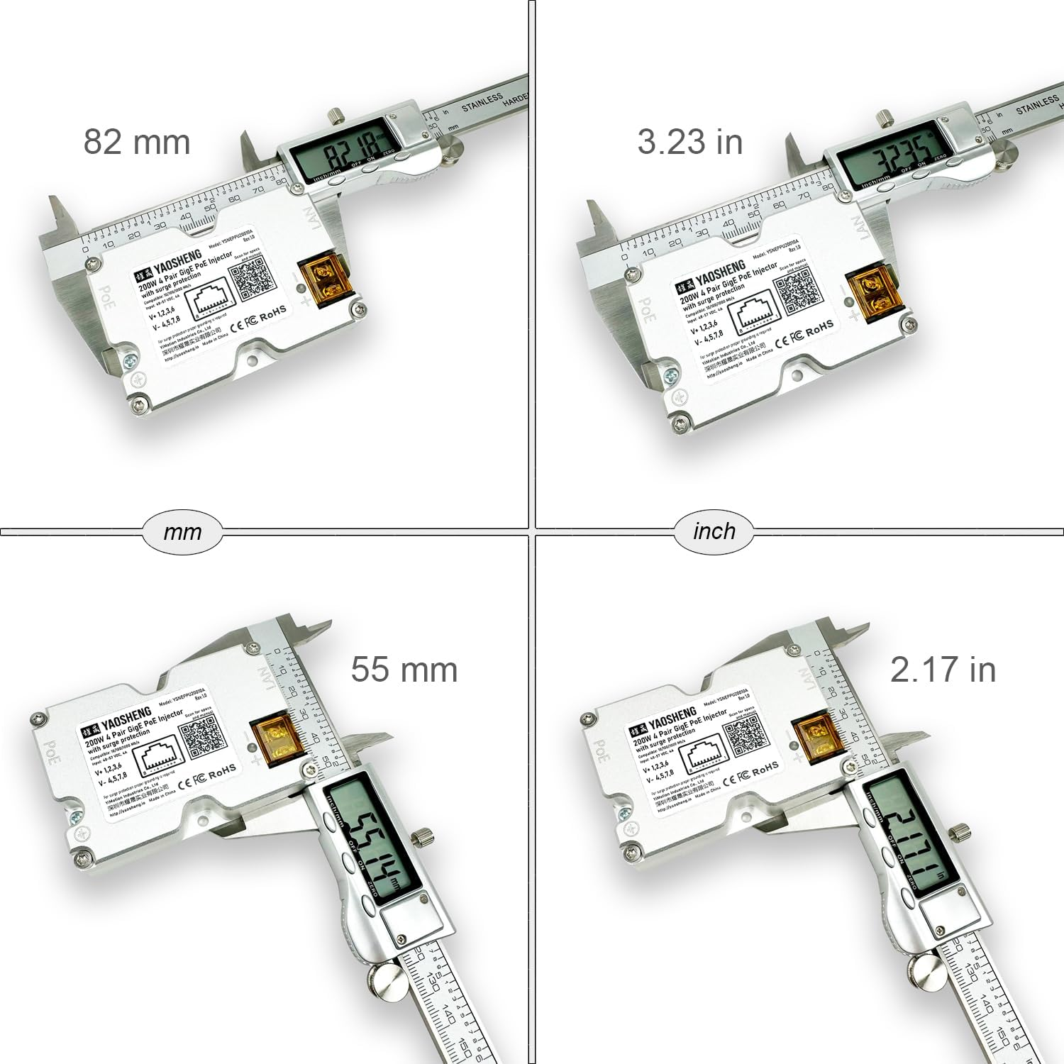 YAOSHENG 200W Poe Injector with Comprehensive Protection for Starlink Models image number 2