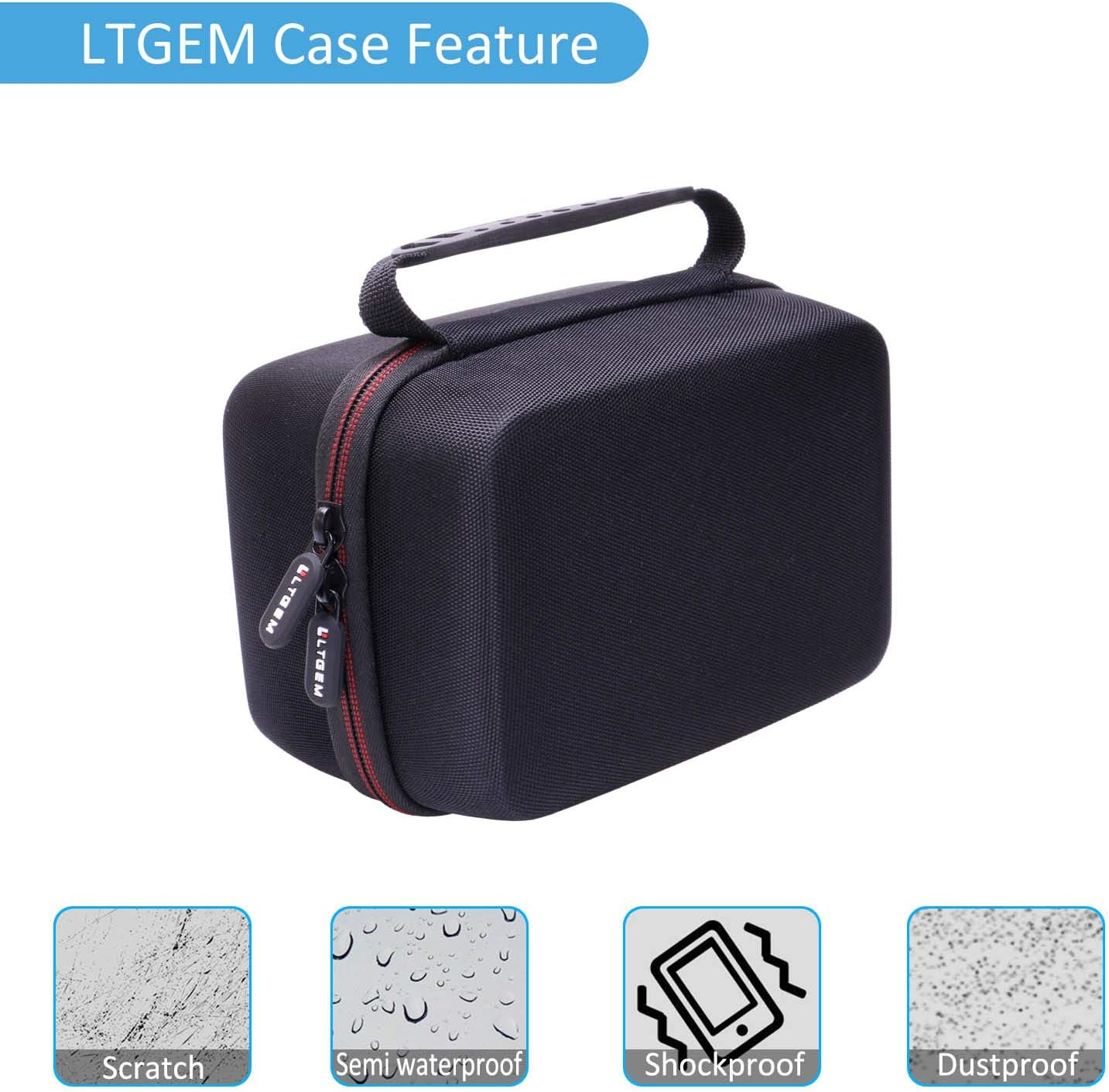 LTGEM EVA Hard Case for Omron Evolv Bluetooth Wireless Upper Arm Blood Pressure Monitor - Travel Protective Carrying Storage Bag image number 4