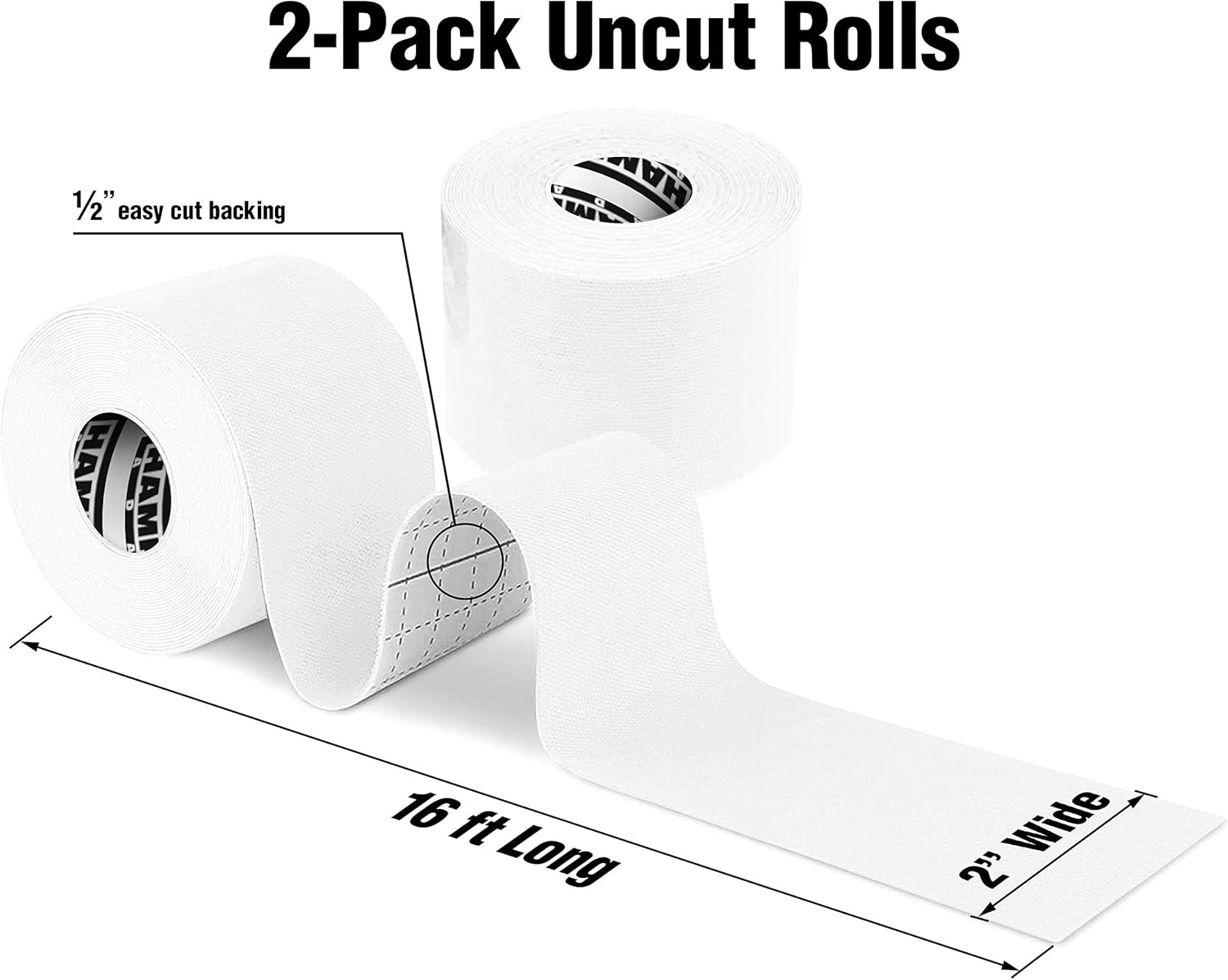 Kinesiology Tape - Latex Free Elastic, 16Ft Water Resistant Kinetic Uncut Kinesio Tape for Knee Pain, Elbow and Shoulder Muscle & Plantar Fasciitis (2-Pack) - Orange image number 6