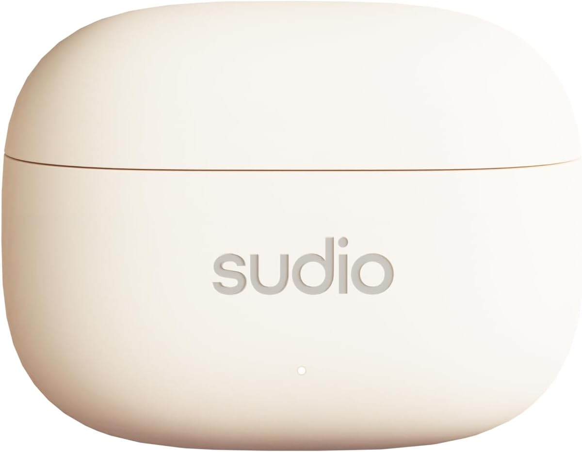 Sudio A1Pro Sand In-Ear Earphones with Bluetooth, Touch Control with Compact Wireless Charging Cradle, IPX4 Protected, Active Noise Cancellation, with Integrated Microphone, Premium Crystal Sound image number 2