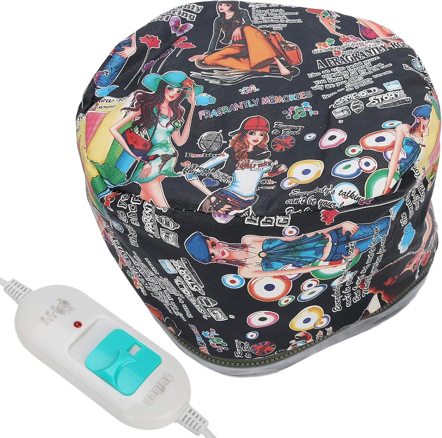 Hair Steamer Deep Conditioning Heat Cap, Electric Heating Hair Hat 3 Gears Hair Steamer Cap, Reusable Shower Caps Heating Oil Treatment Baking Hat Hair Scalp Treatments [Us]