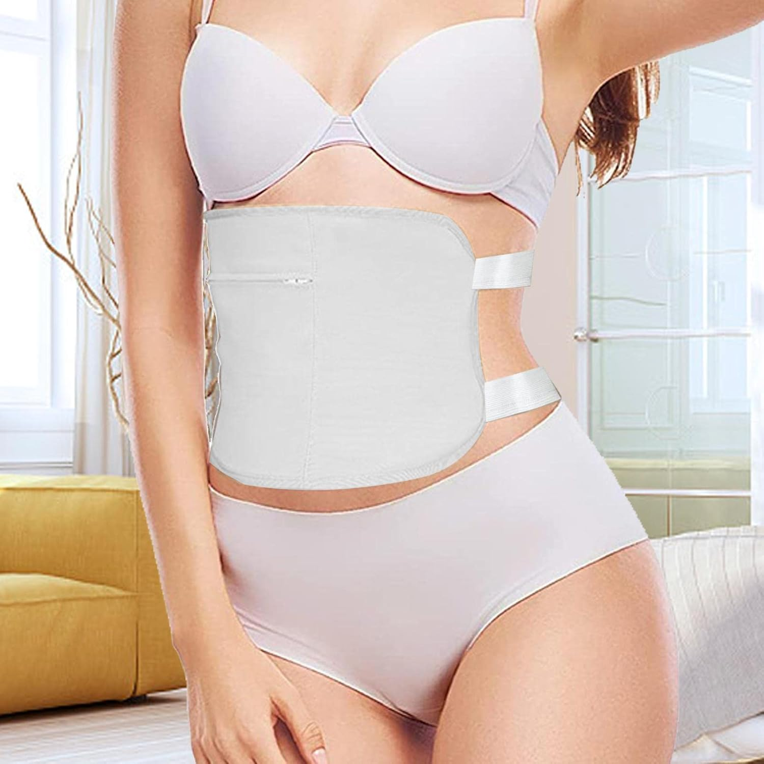 Castor Oil Pack Compress | Oil Packs | Beneficial for Sleeping, Reusable Organic Castor Oil Pack with Soft Bands and Storage Bag image number 4