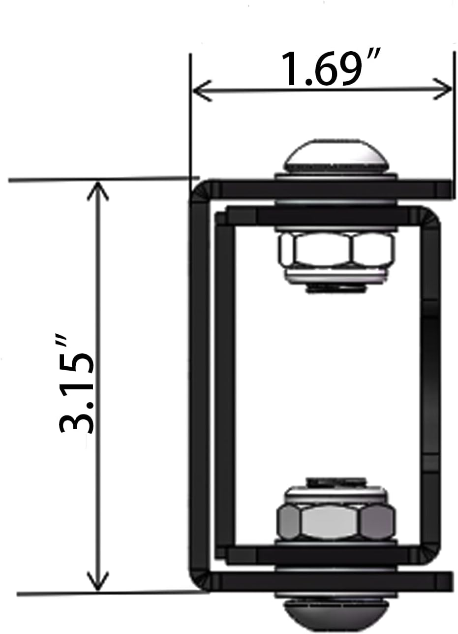 Wrangler Steel Heavy Duty Reinforc Tailgate Hinge Set Compatible with 2017-2018 Jeep Wrangler JK & JKU Unlimited