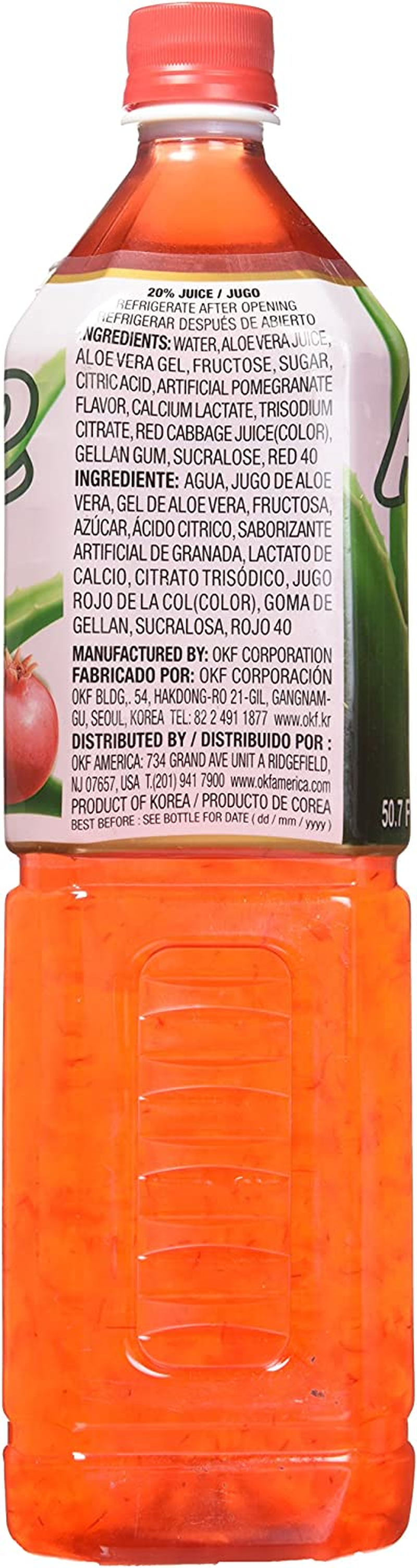 OKF Aloe Vera Pomergranate Flavored Drink 1.5 Liter (Pack of 3) image number 2