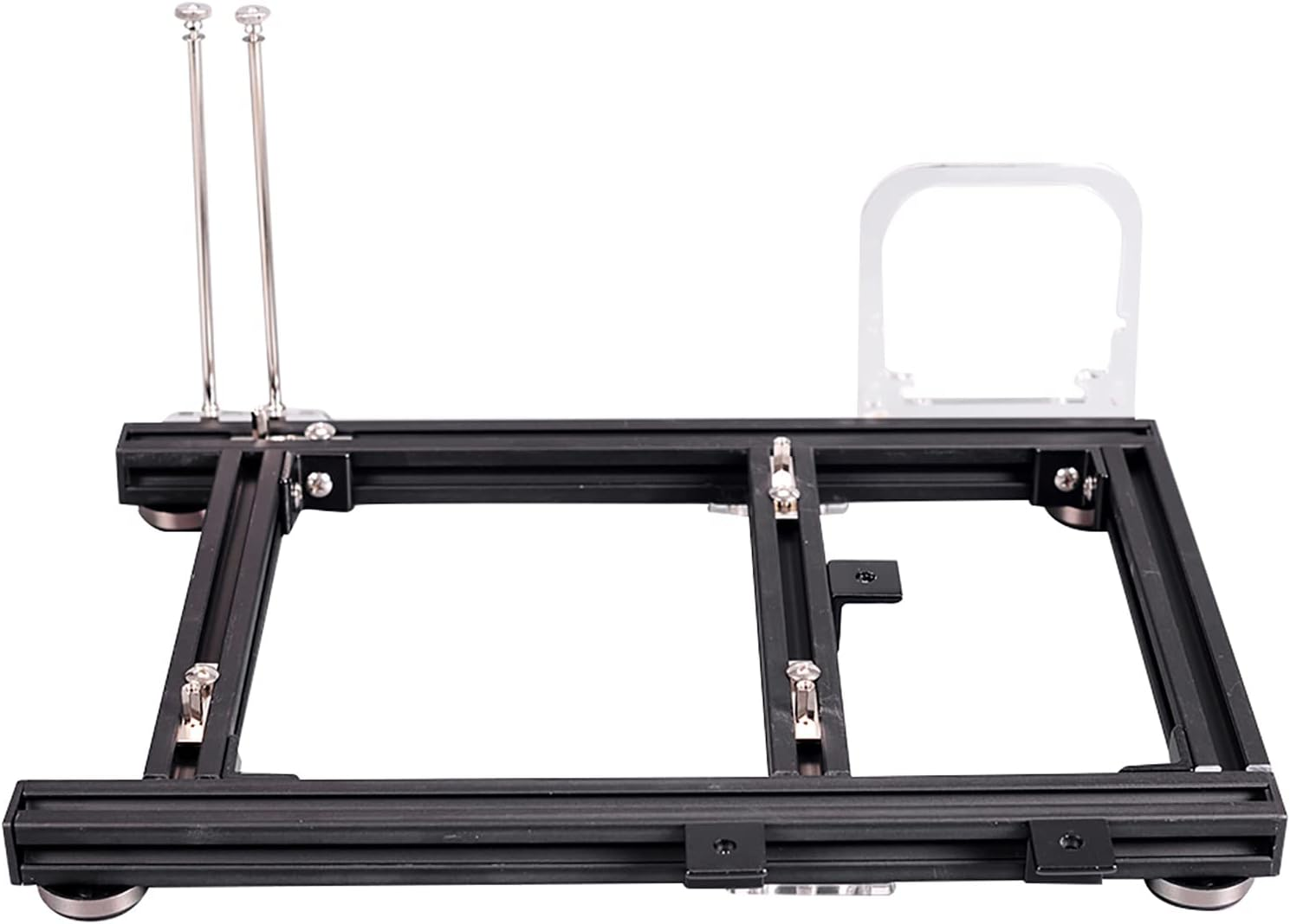 XUMIUZIY ITX Computer Open Air Case, DIY Open Aluminum Alloy Computer PC Case Chassis for ITX, Frame Heat Dissipation Aluminum Bracket image number 4