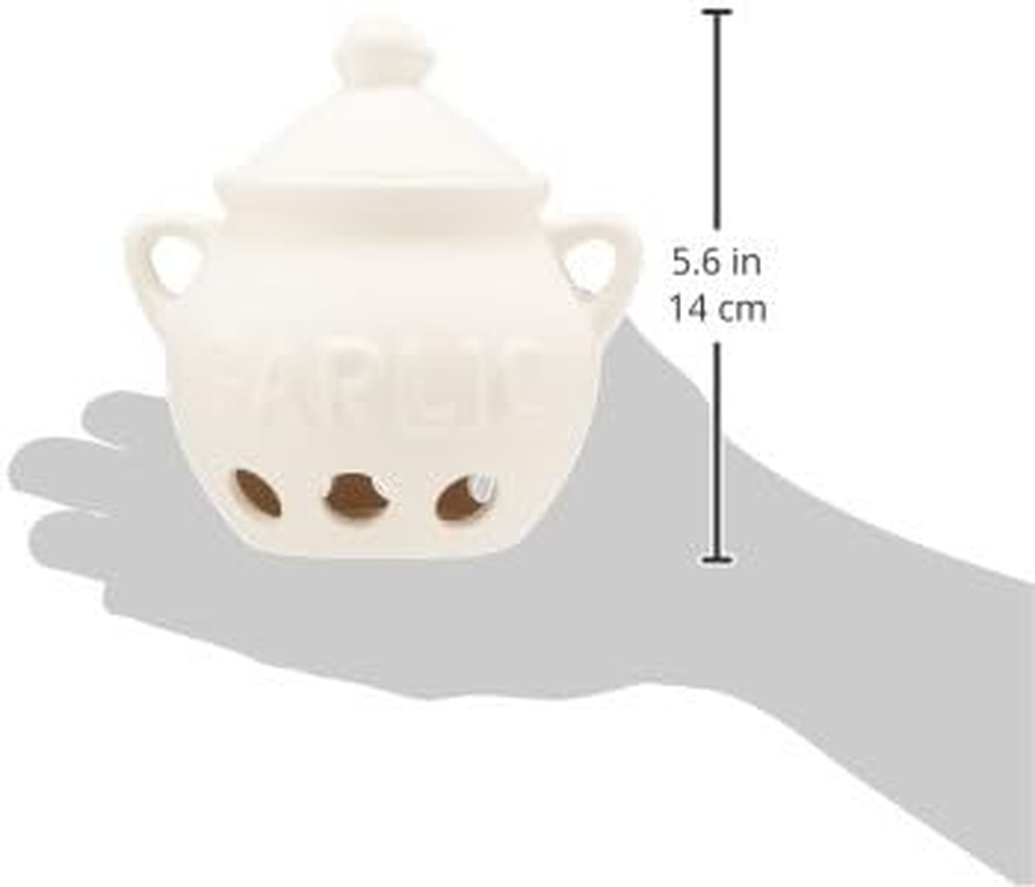 Fox Run 3971 Garlic Keeper, Ceramic, White image number 1