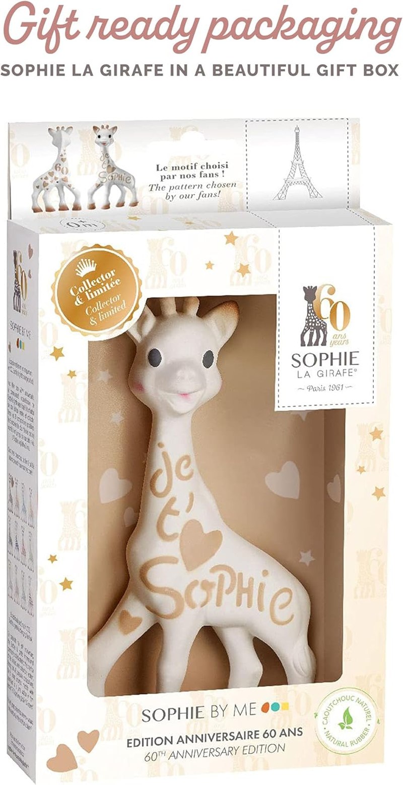 Sophie La Girafe - Baby Teething Toy 60Th Birthday Collector Edition - Multi-Sensory Engagement - Safe 100% Natural Rubber - Interactive Squeaker - over 60 Years Legacy - Age: 0 M + image number 5