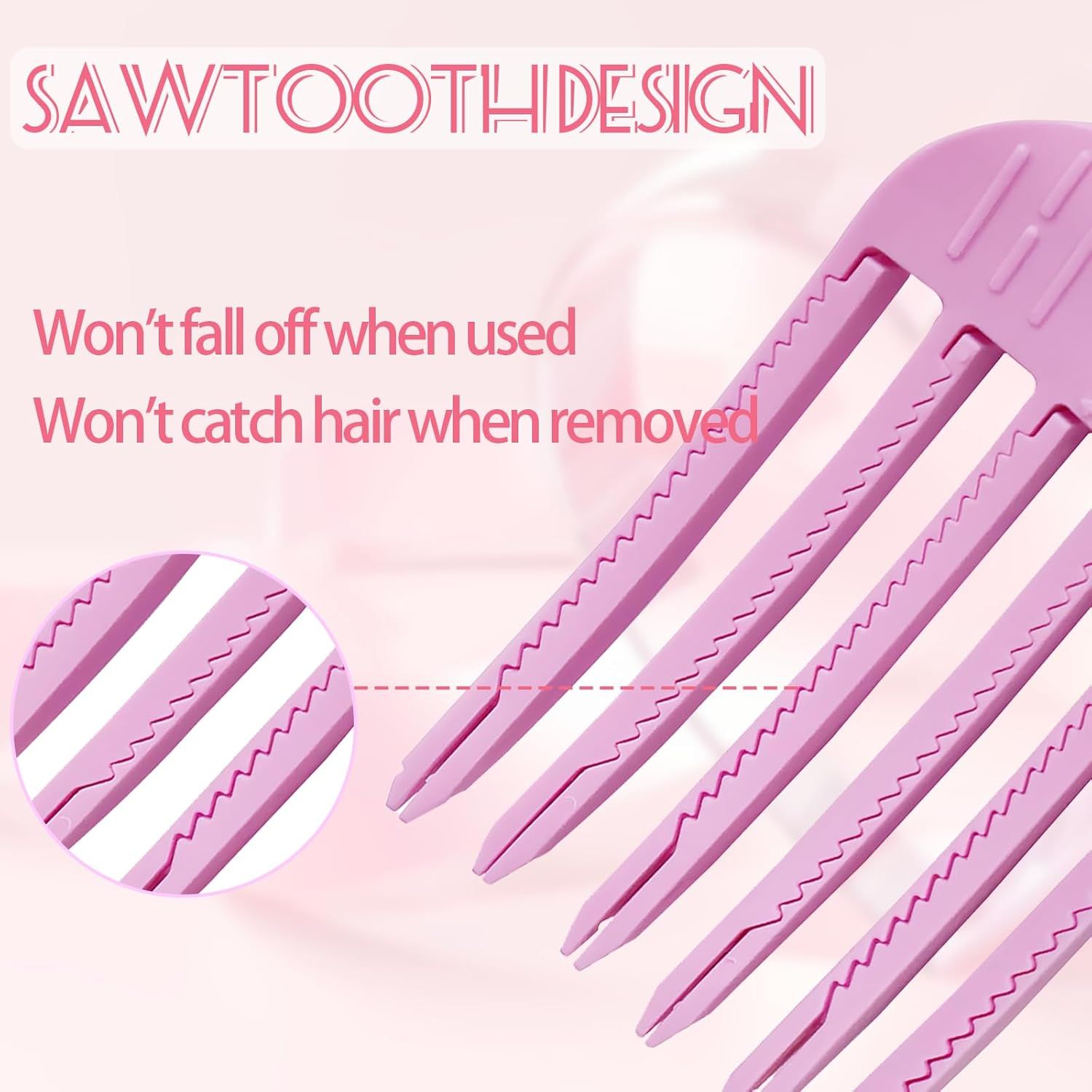 SI SEN 4 Pieces Volume Clip, Hair Volume Roll Clip, Styling Comb for Fluffy Bangs, for Women and Girls