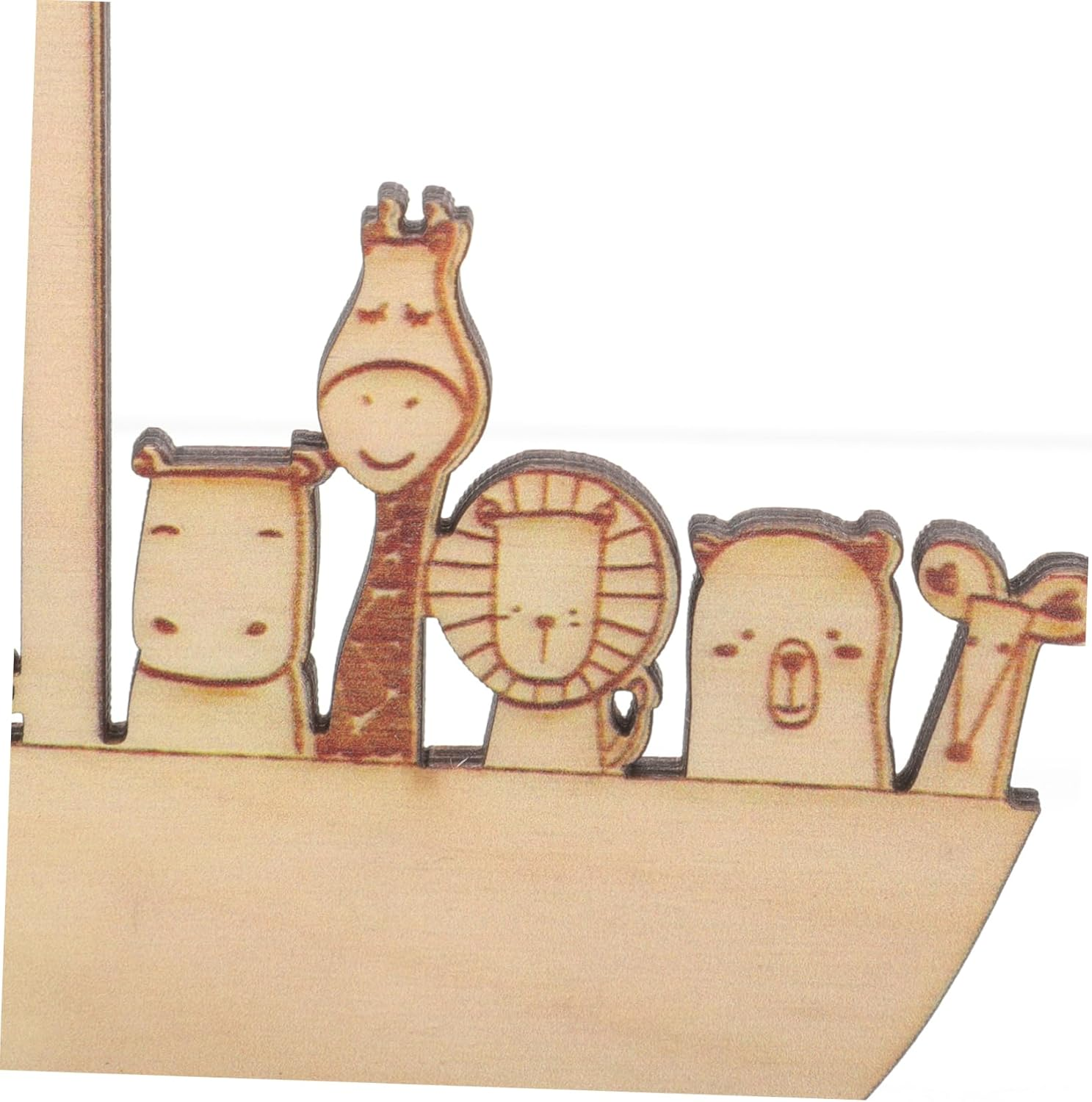 Toyvian Wooden Decor Money Clip Ark Design Baptism Favors Birthday Souvenir Christening for Boy Girl