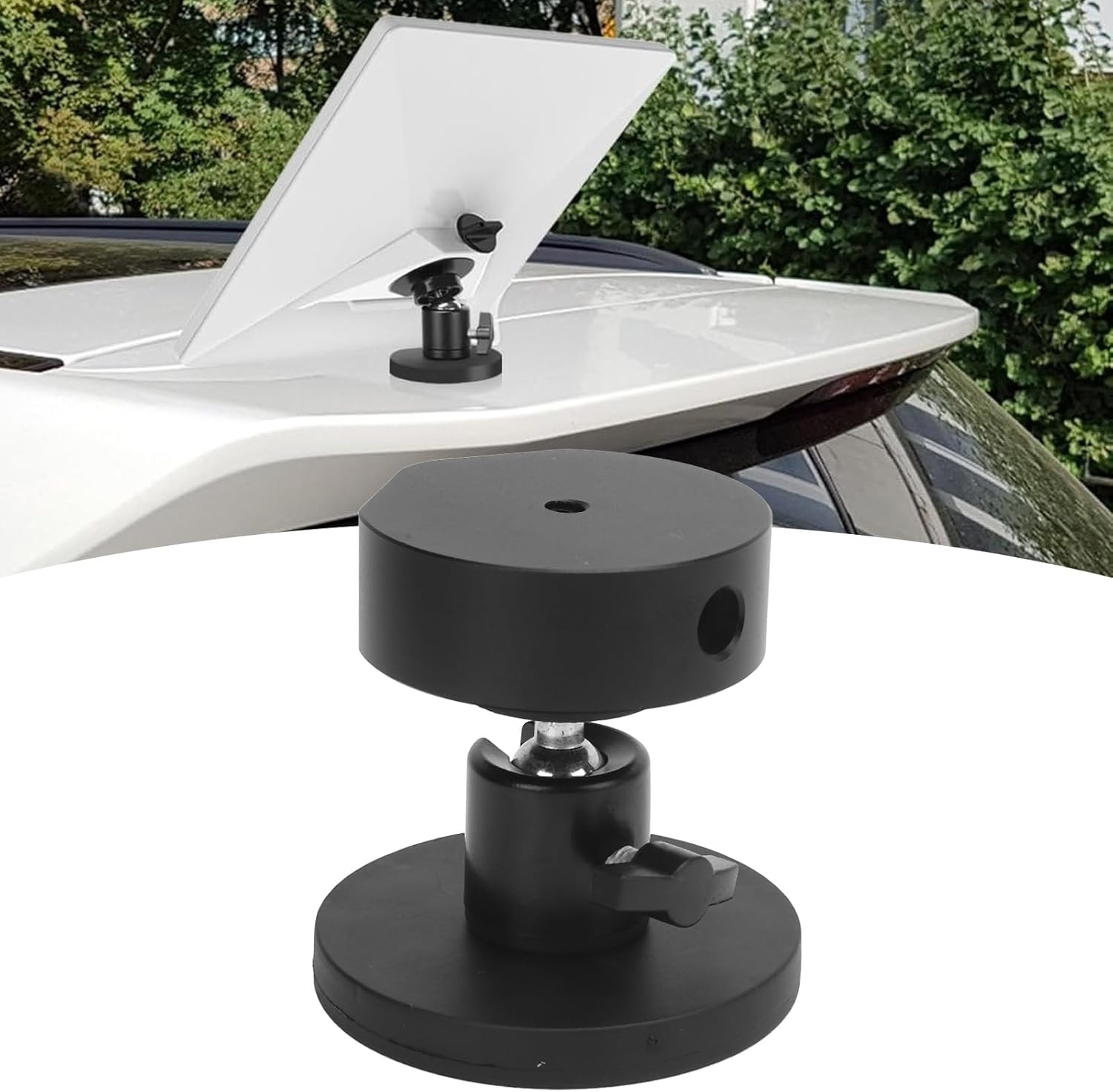 Mini Magnetic Mount, Mini Quick Release Mount, Adjustable Angle Car Roof Mount for Mini, 30KG Strong Suction Magnetic Mounting Bracket for RV Boat Roof image number 3