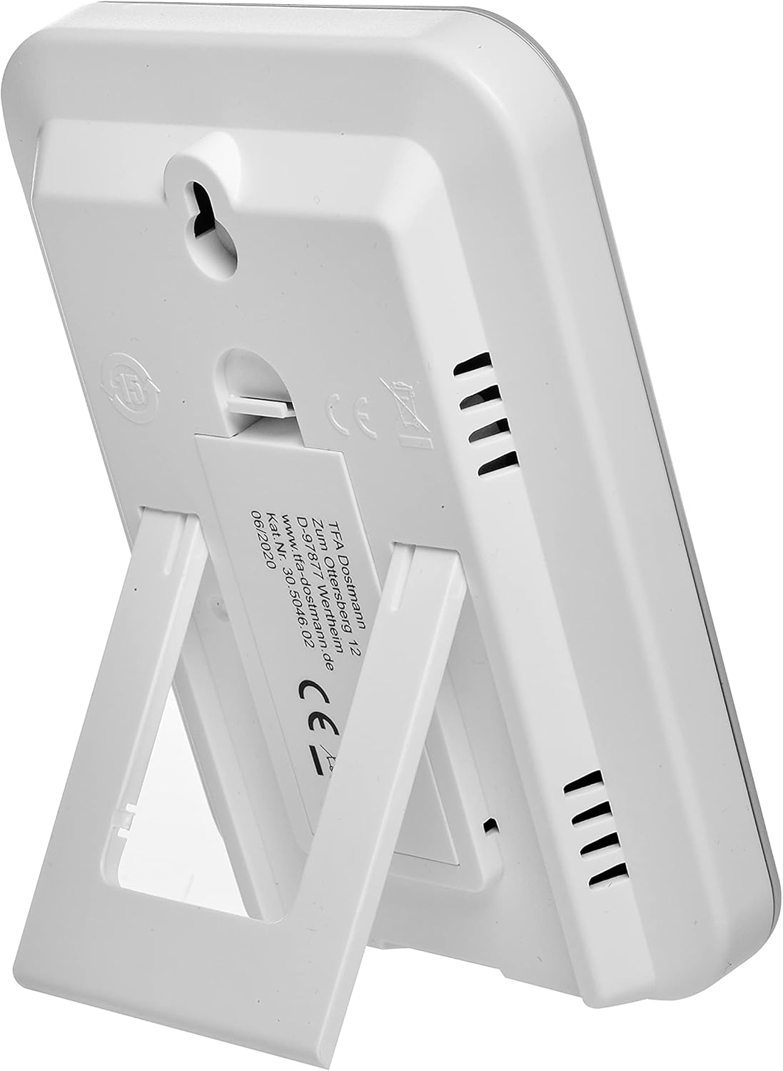 TFA Dostmann Thermo-Hygrometer Digital Indoor 30.5046.02, Maximum Min Function, 12 Hours Humidity Humidity, Alarm in Case of Mould, White