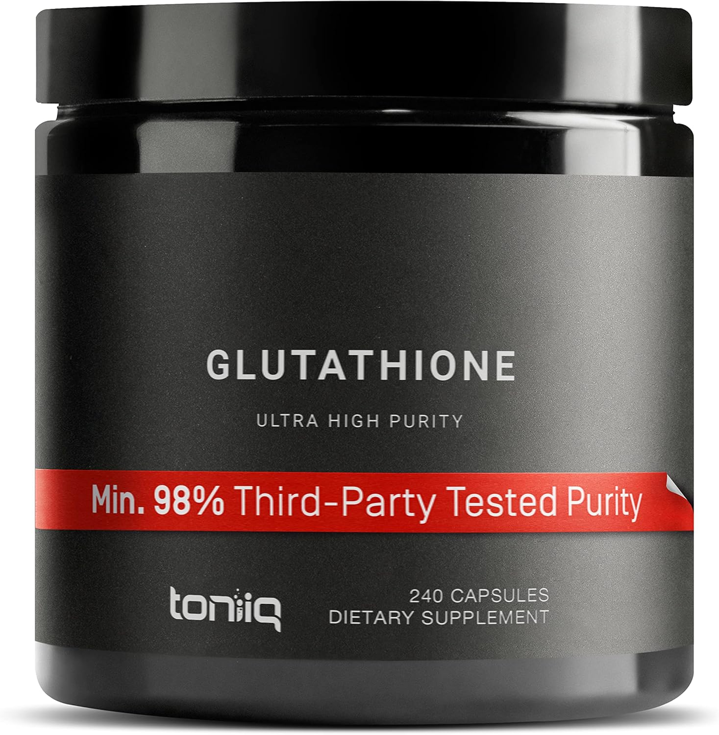 Ultra High Strength Glutathione Capsules - 1000Mg Concentrated Formula - 98%+ Highly Purified and Highly Bioavailable - Non-Gmo Fermentation - 240 Capsules Reduced Glutathione Supplement