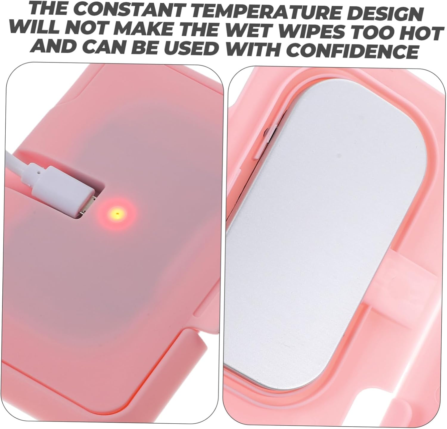 MERRYHAPY 2Pcs Warmer Tissue Heater Warmer for Wet Tissue Portable Shower for Girls Comfortable Diaper Changing image number 3