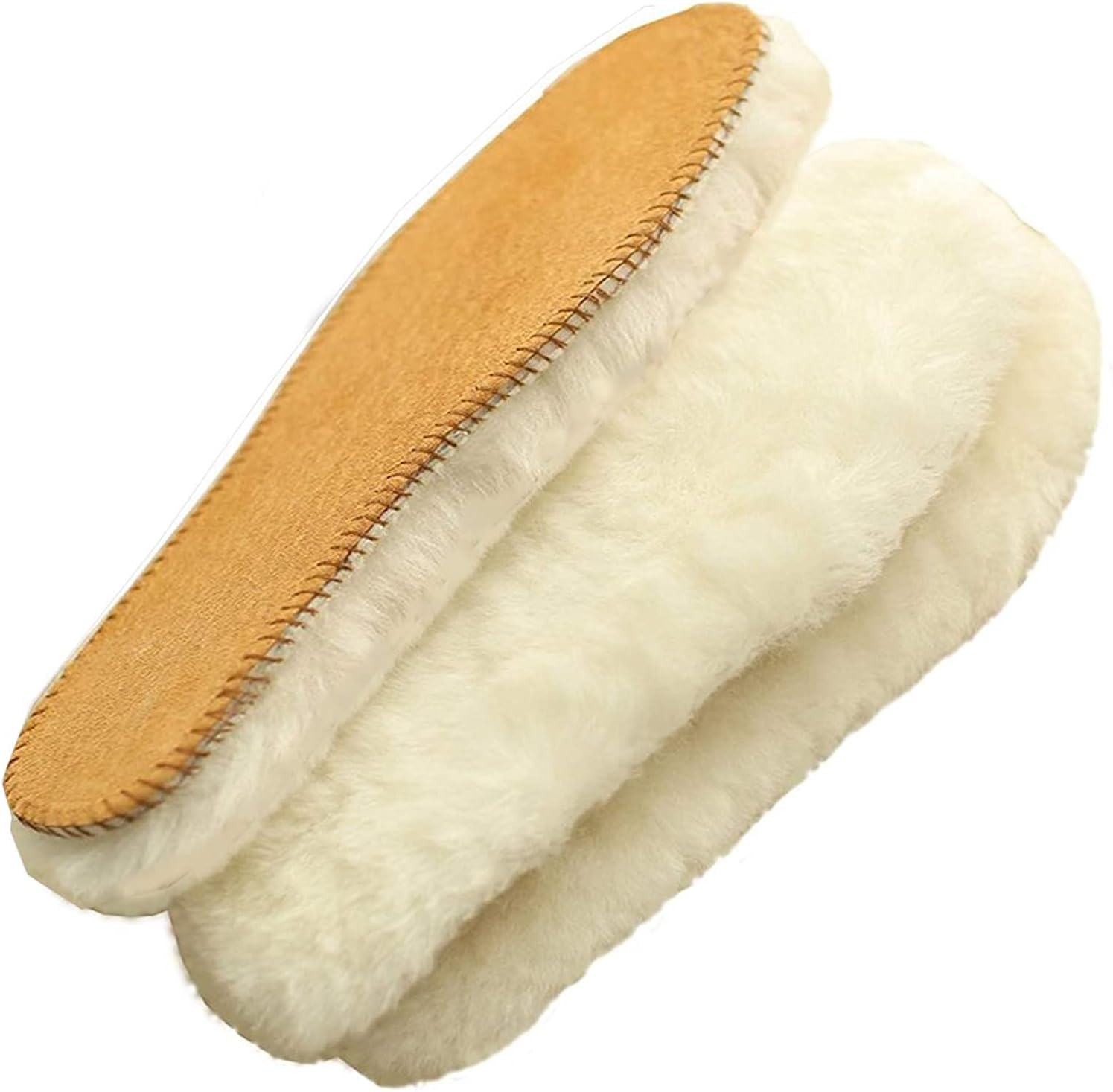 Australian Sheepskin Insoles，Thick and Warm Wool Insole，Women Men Replacement Insole (Women US Size 8) image number 1