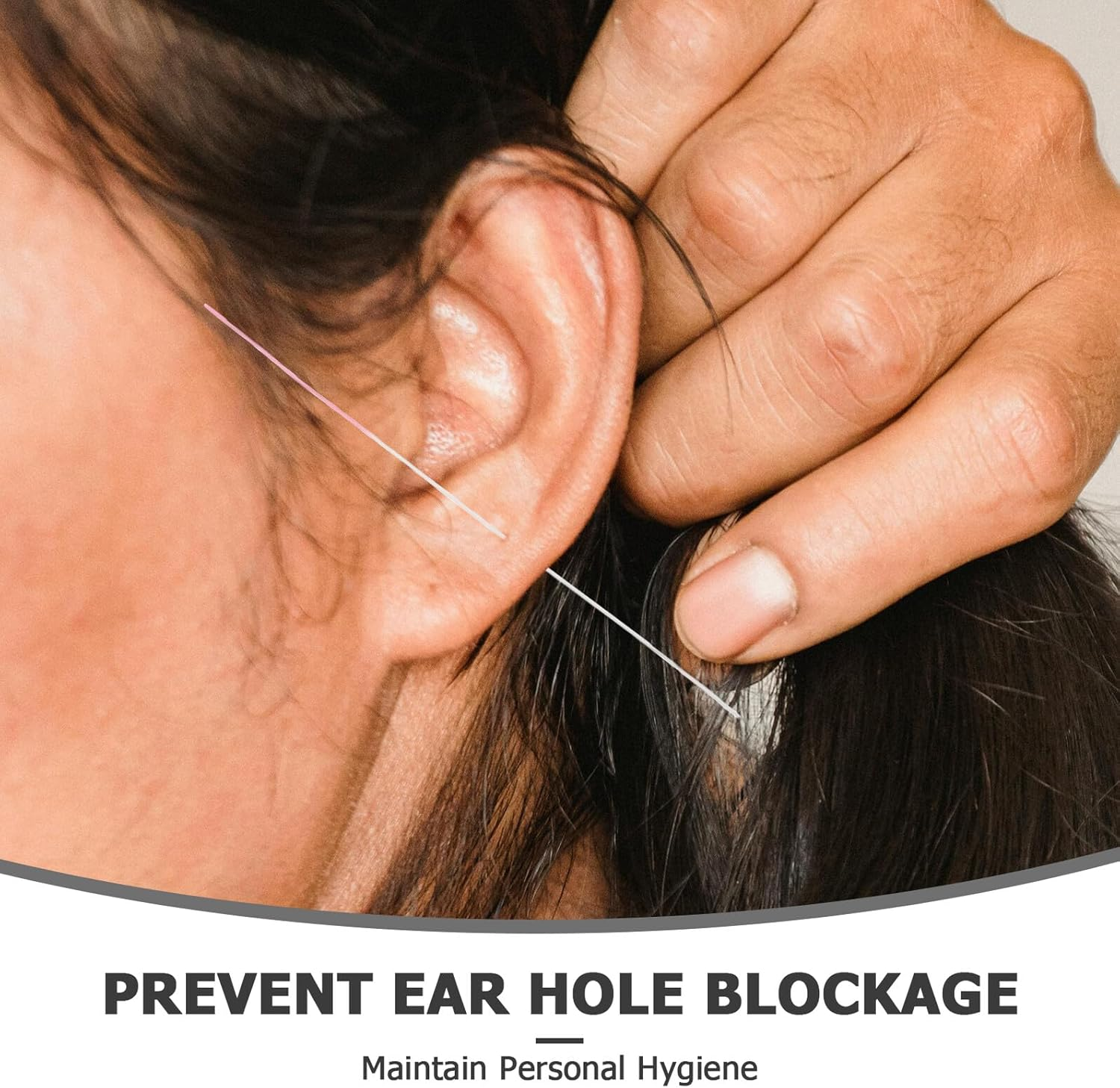 CHILDWEET 360PCS Ear Hole Cleaning Threader for Piercing Aftercare Disposable Piercing Floss for Wax Removal and Clog Prevention for Studs and Earrings Portable and Hygienic image number 5