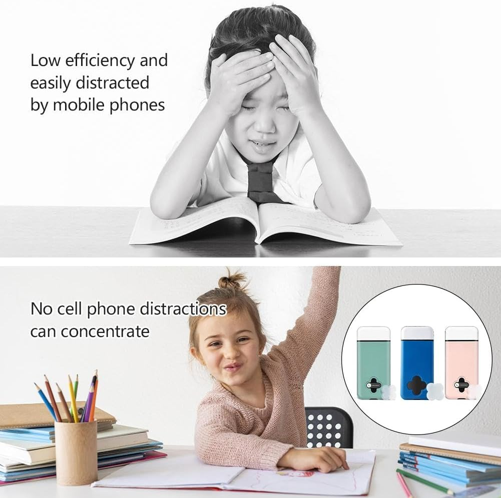 Smart Time Lock Box for Mobile Phone with Timer, Portable Auto Time Lock Box for Ios& Android Phone, Help Be Self-Discipline& Focus to Achieve Goals for Study or Exam,Prevent Excessive Games (Green) image number 1