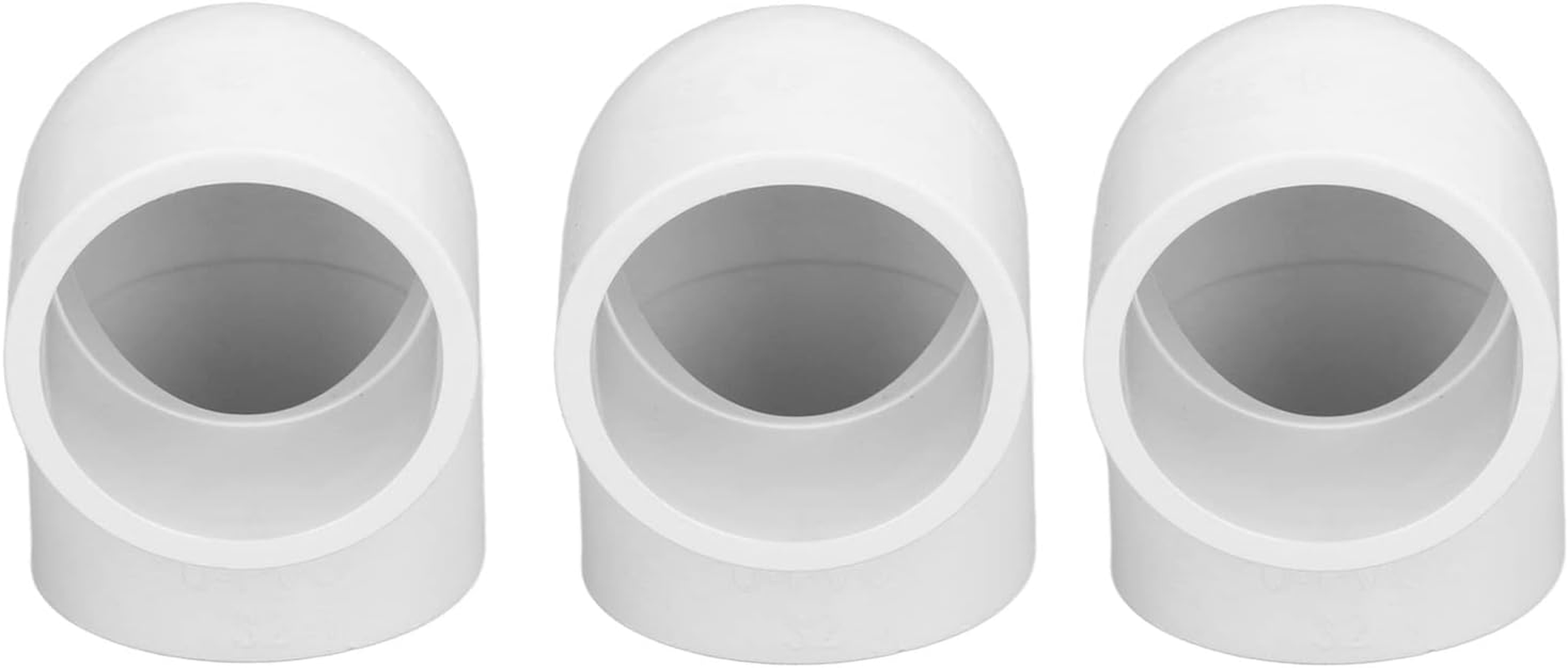 Hyuduo 90 Degree Elbow PVC Pipe Fittings 12Pcs, Resistant, Smooth Interior, Connect Unthreaded Pipes, for Cold Water Distribution Systems (32Mm) image number 4