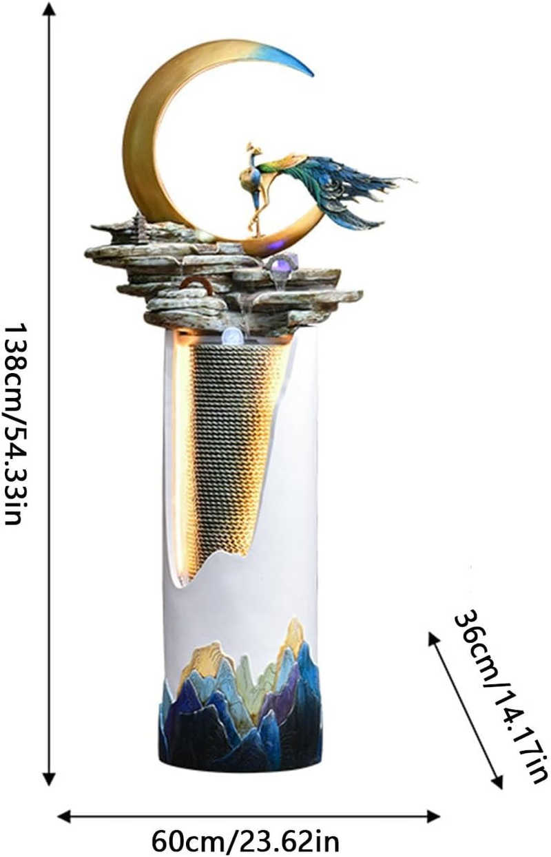 Outdoor Fountain Modern Fountain, Circulating Water Atomised, Hotel Fortune Feng Shui Wheel, Living Room Entrance Floor Ornaments image number 1