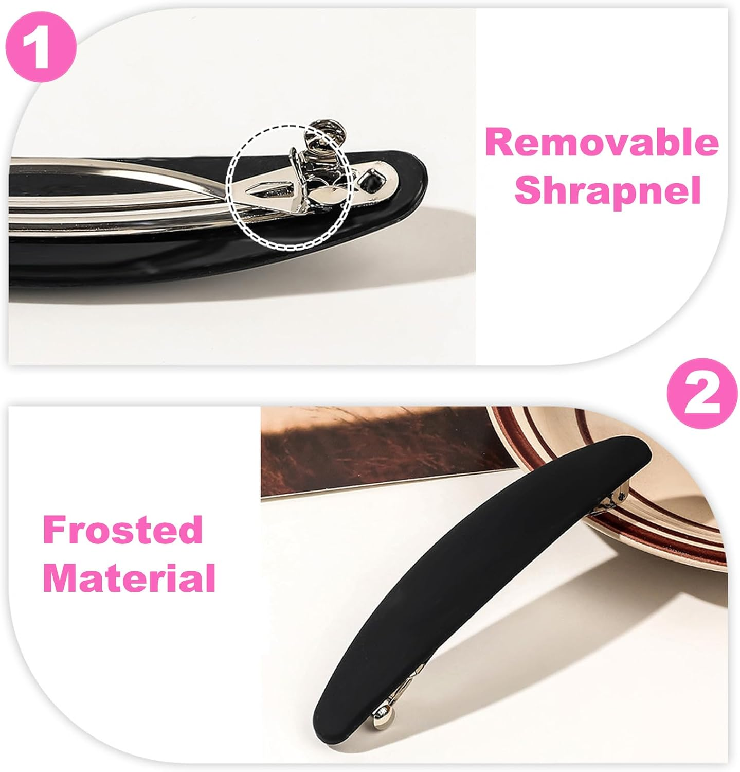 BSITSSS 6 Pieces Hair Barrettes for Women, Barrette Hair Clips Retro Classic, French Design Barrette Hair Clip, Hair Clasps Elegant, Hair Clips & Barrettes Accessories for Fine Medium Thick Hair image number 3