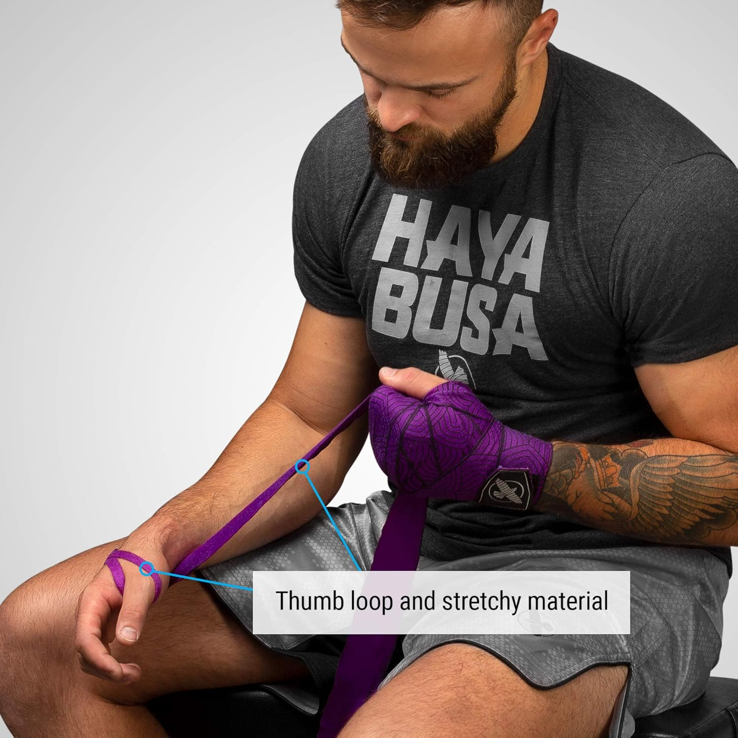 Hayabusa Boxing Hand Wraps Perfect Stretch 4.0 for Men & Women - Red Maze image number 6