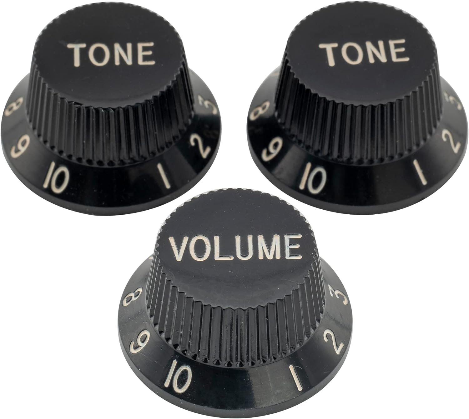 Musiclily Pro Imperial Inch Size 1 Volume 2 Tone Stratocaster Knobs Set for USA Made Strat Style Electric Guitar, Mint Green