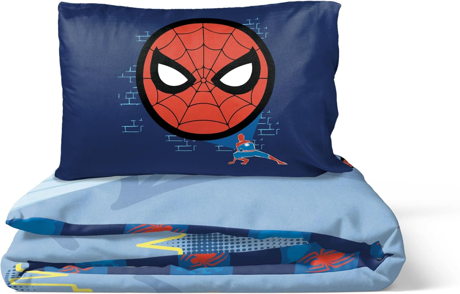 Jay Franco Marvel Spiderman Hero Power 100% Cotton Single Duvet Cover Set - Includes 50 X 70 Cm Pillowcase image number 7