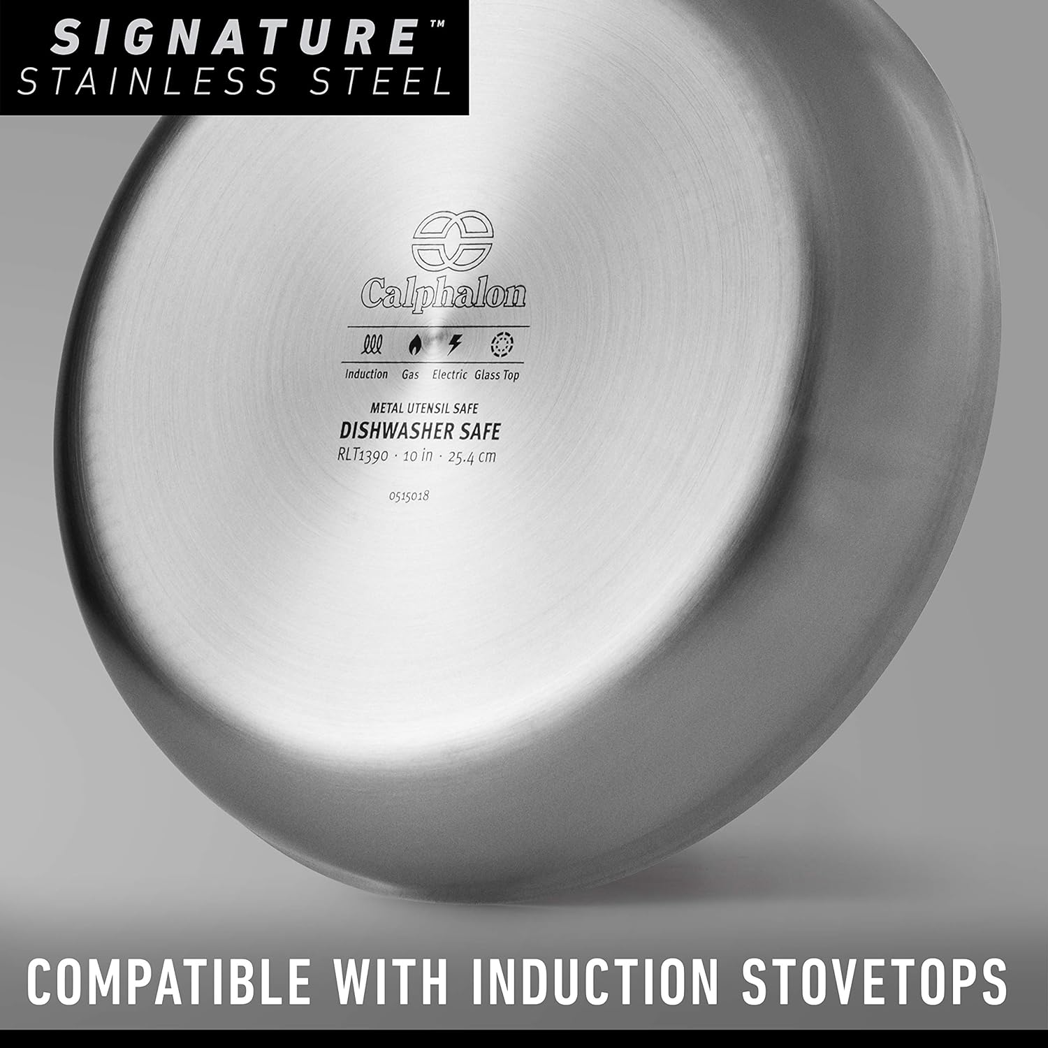 Calphalon Signature Stainless Steel Cookware Set, 10-Piece, Silver (1950766) image number 3