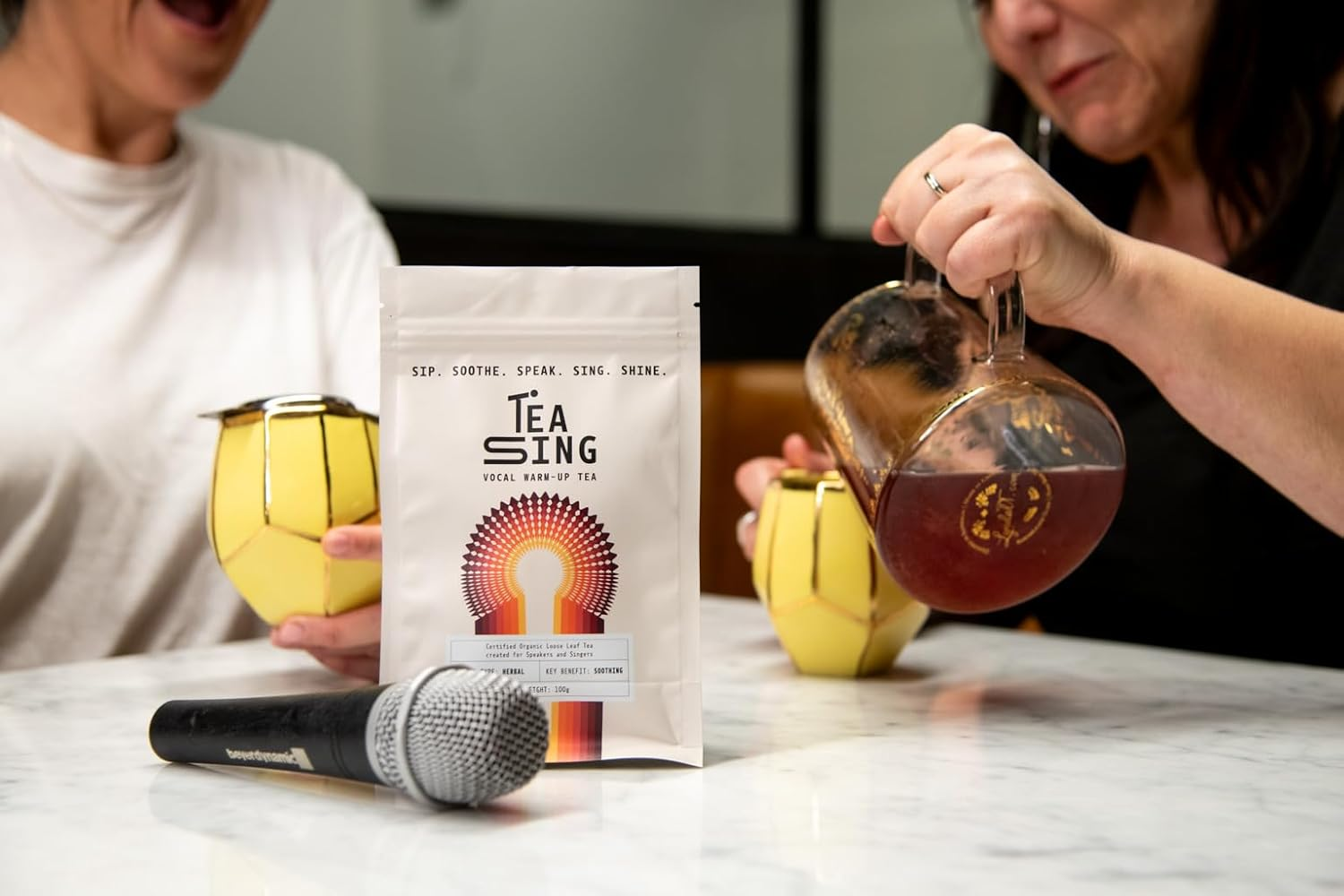 Tea-Sing Vocal Warm-Up Tea - Herbal Loose-Leaf Tea Blend for Singers, Speakers, and Performers - 100G image number 4