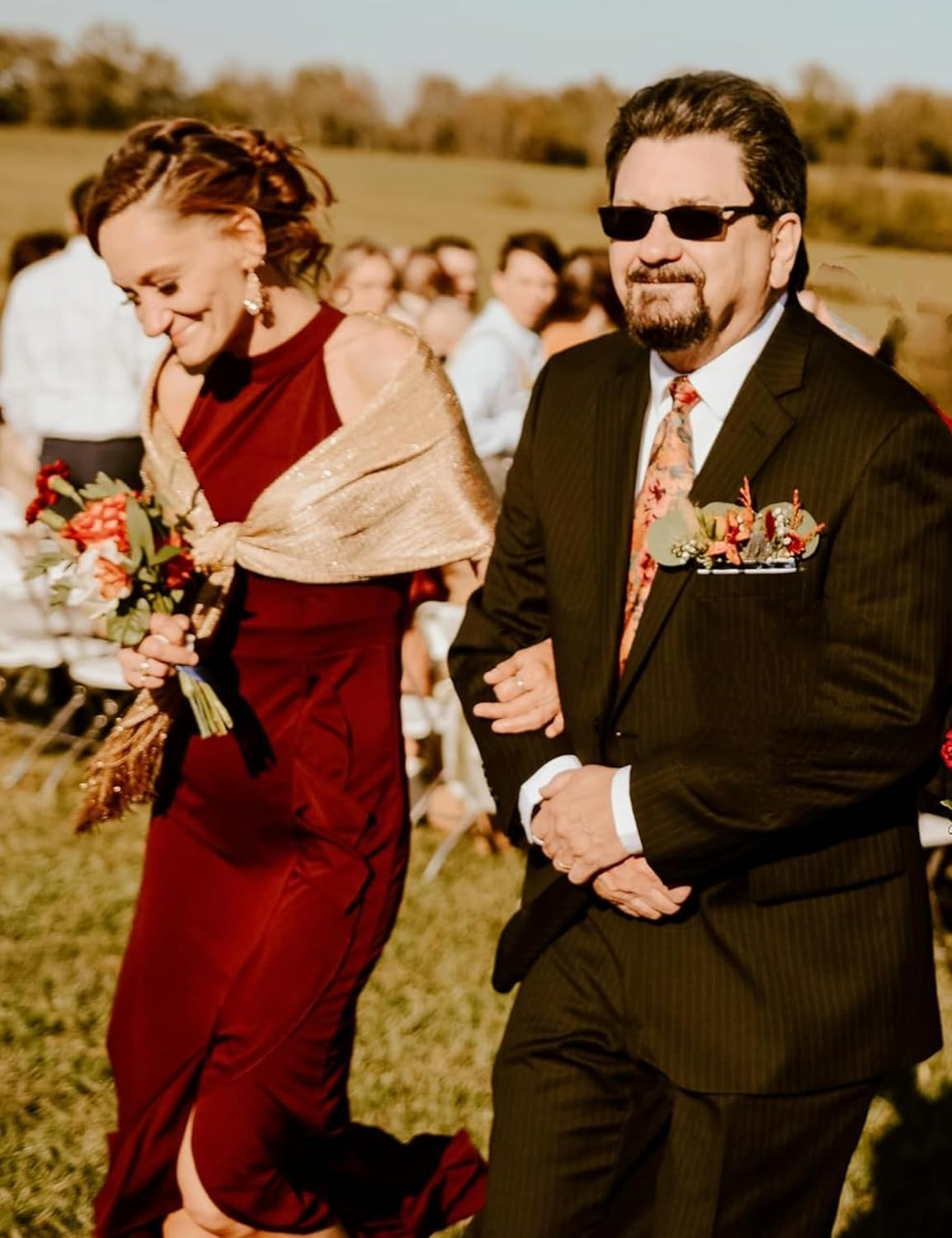 Rheane Sparkling Metallic Shawls and Wraps with Buckle for Evening Party Dresses Wedding Party image number 2