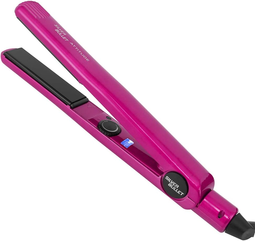 Silver Bullet Attitude Hair Straightener, Hot Pink image number 2