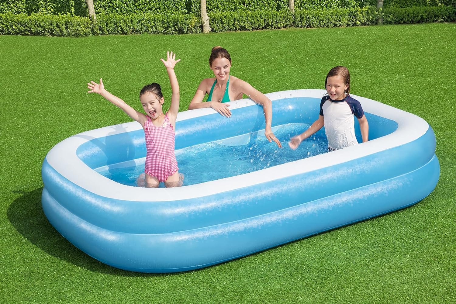 BESTWAY Rectangular Water Pool, 262 X 175 X 51 Cm, Blue, BW54006-20 image number 5